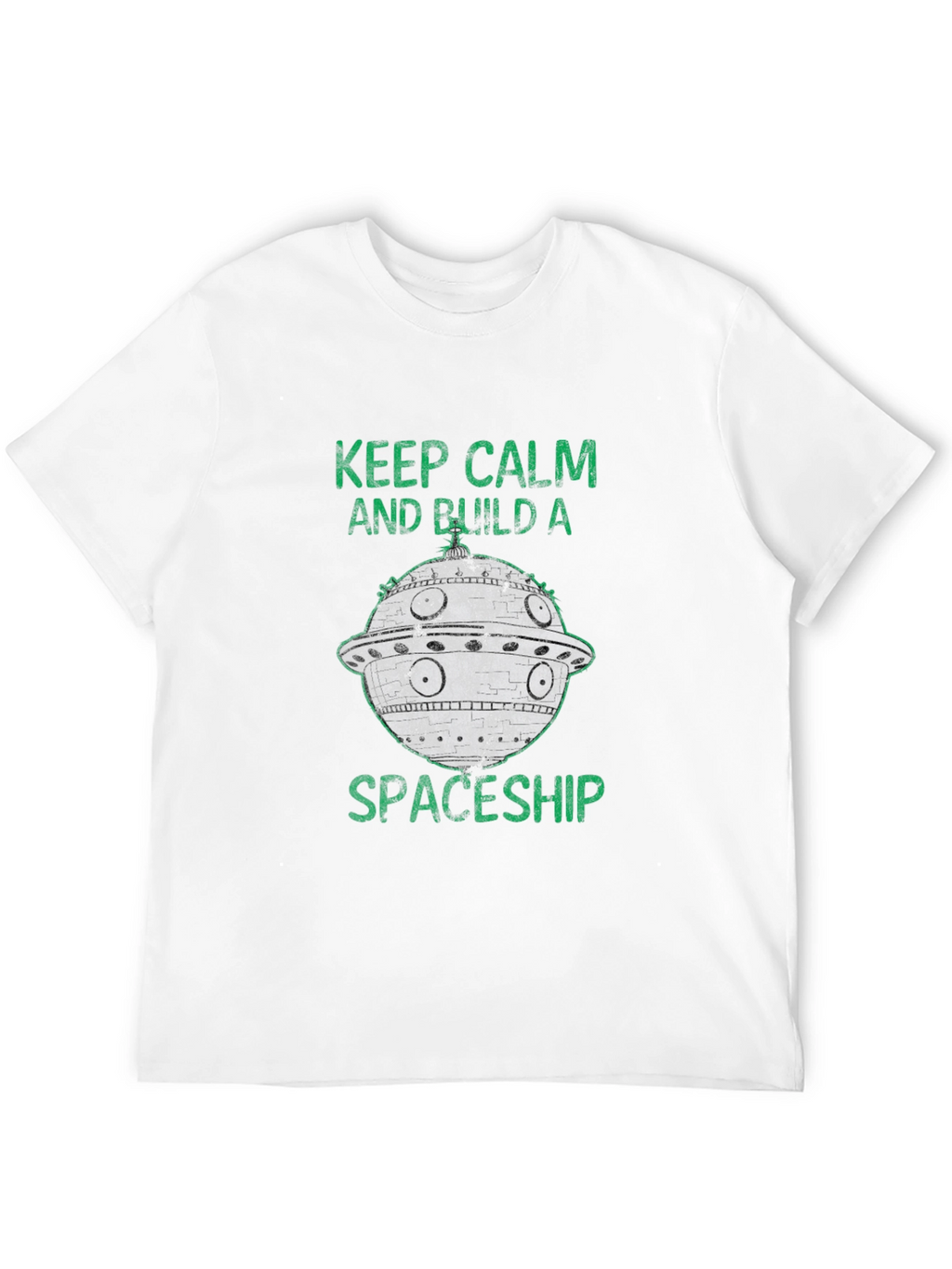 Keep Calm Build Spaceship T-Shirt - Sci-Fi Style