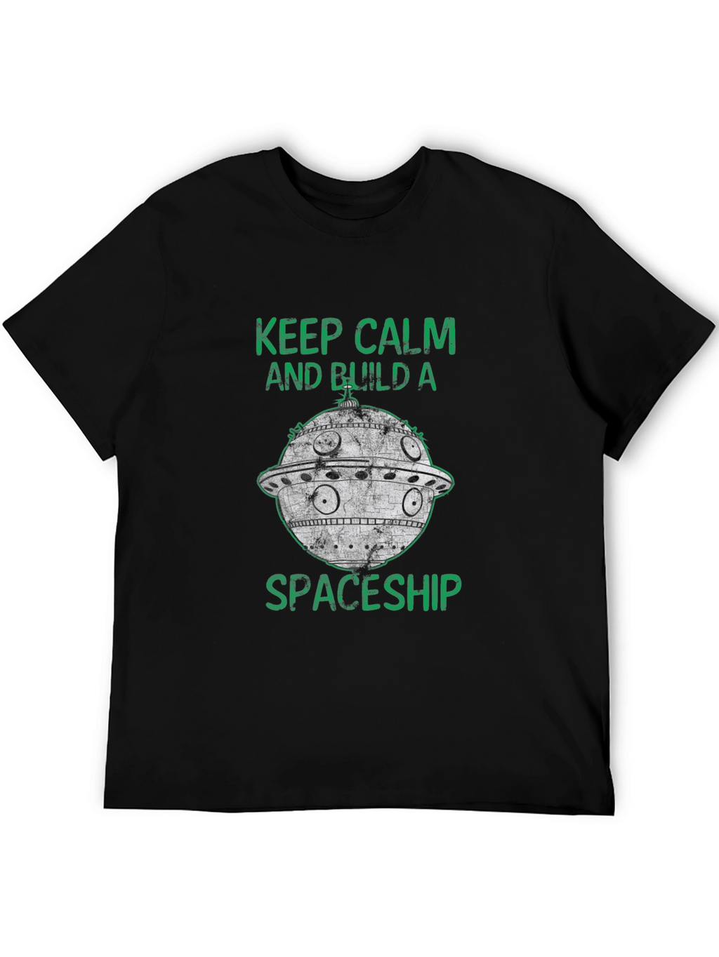 Keep Calm Build Spaceship T-Shirt - Sci-Fi Style