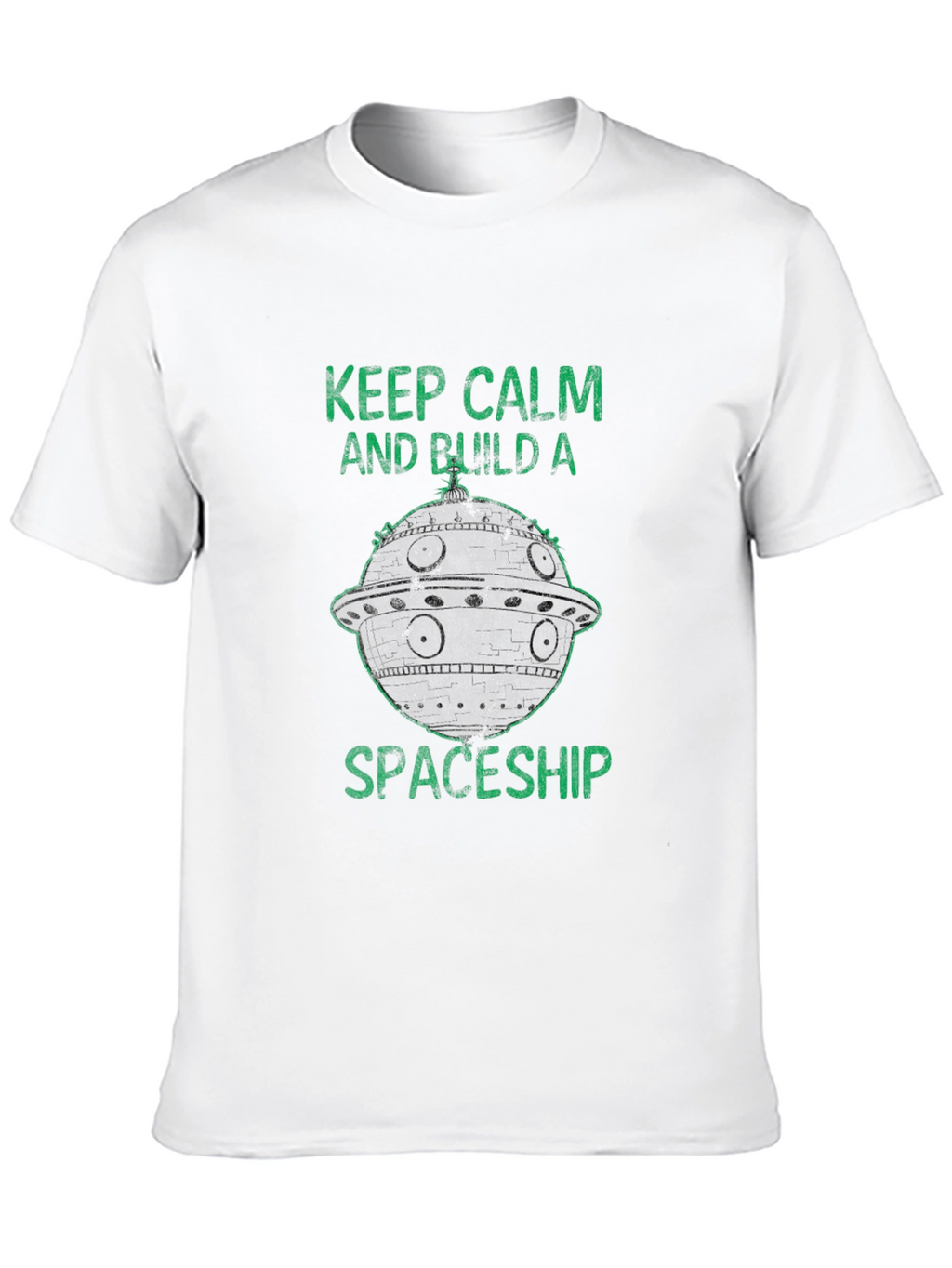 Keep Calm Build Spaceship T-Shirt - Sci-Fi Style