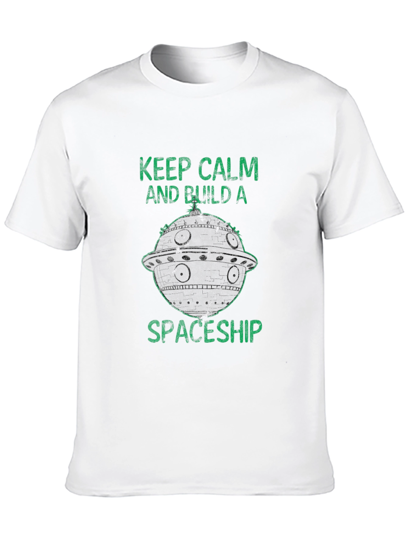 Keep Calm Build Spaceship T-Shirt - Sci-Fi Style
