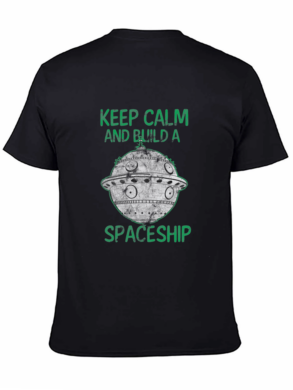 Keep Calm Build Spaceship T-Shirt - Sci-Fi Style