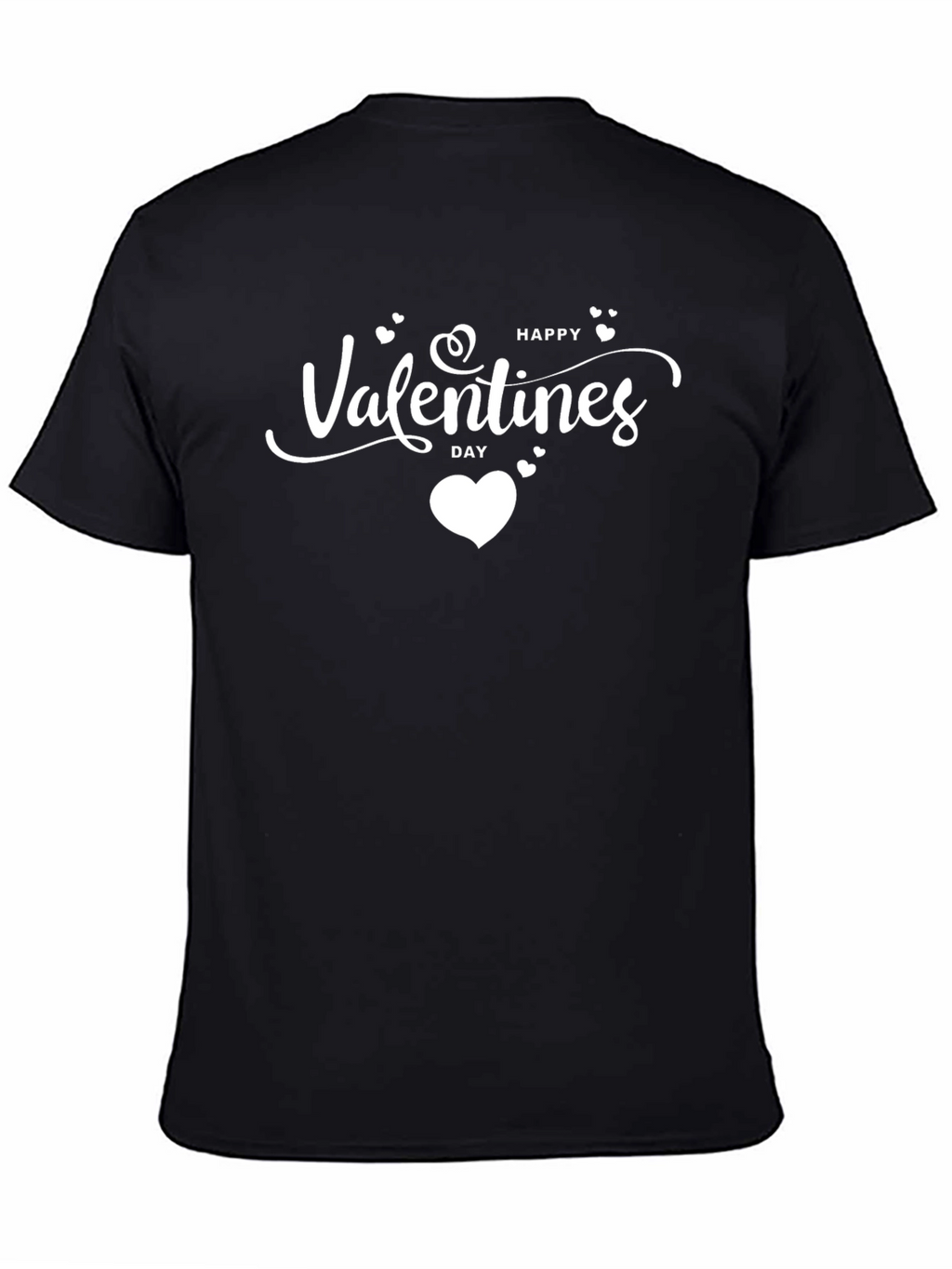 Happy Valentines Day Black T-Shirt