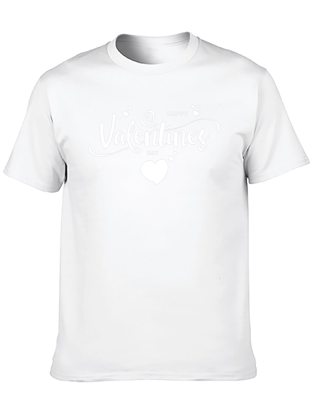 Happy Valentines Day Black T-Shirt