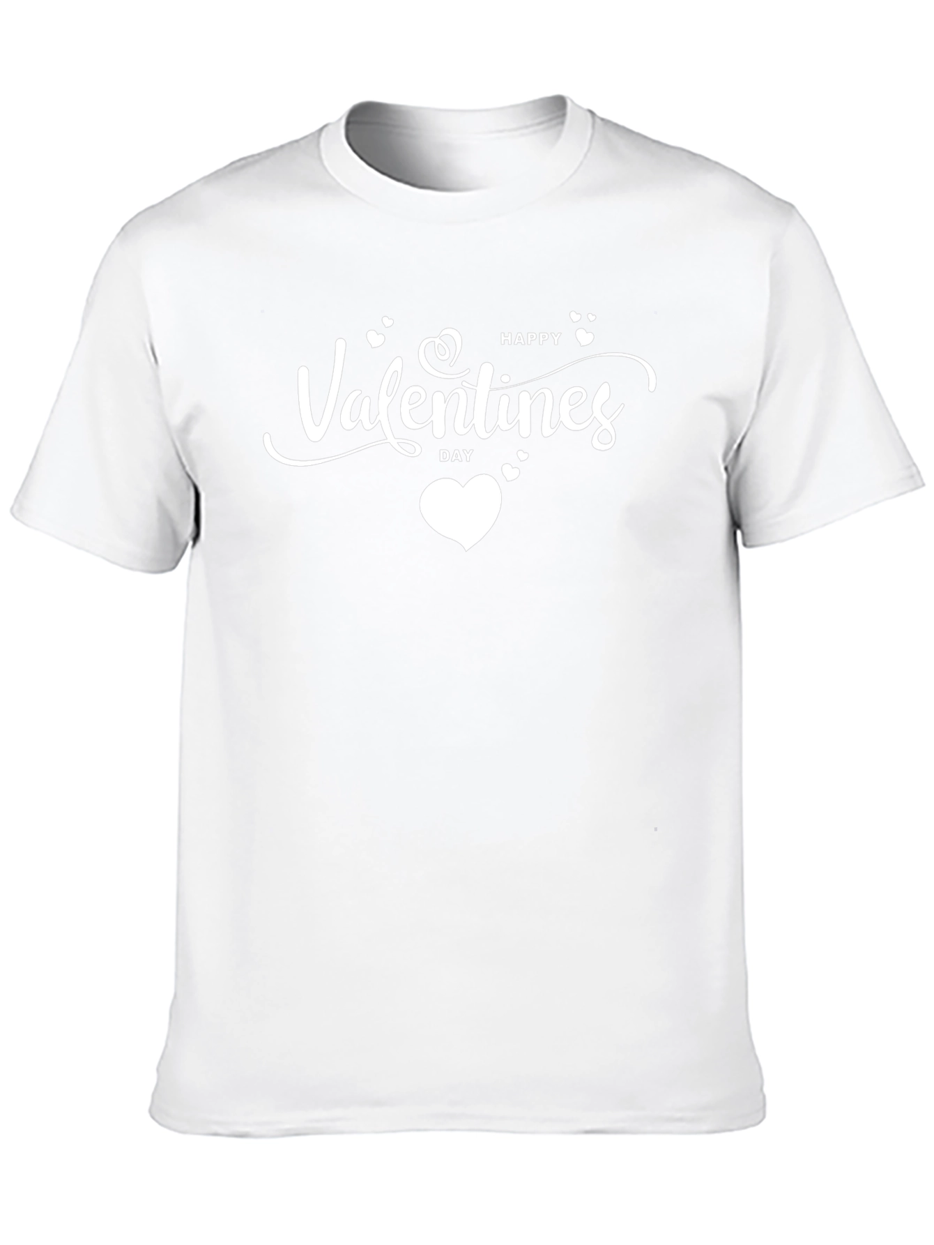 Happy Valentines Day Black T-Shirt