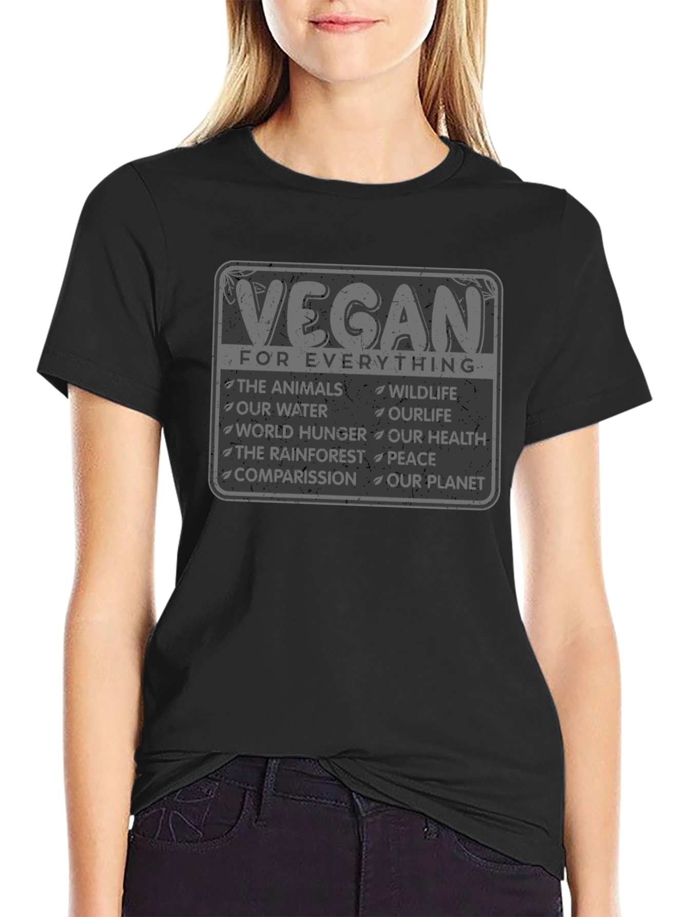 Vegan For Everything Graphic T-Shirt