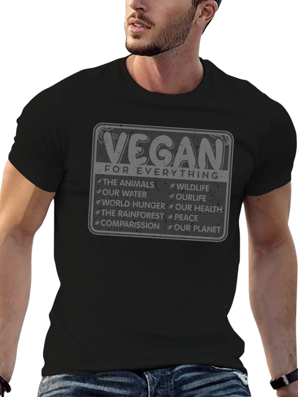 Vegan For Everything Graphic T-Shirt
