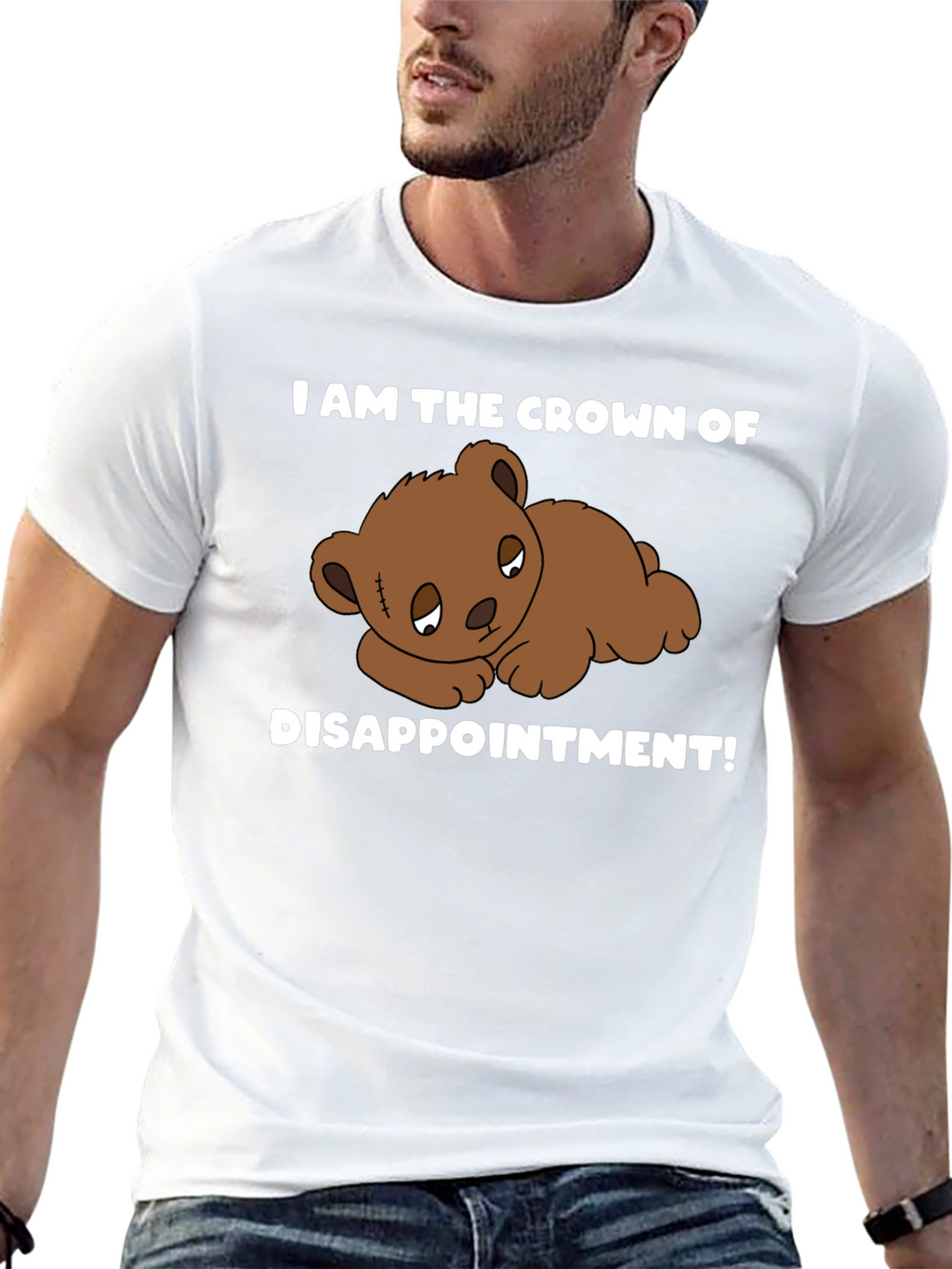 Crown of Disappointment T-Shirt - Sad Teddy Bear