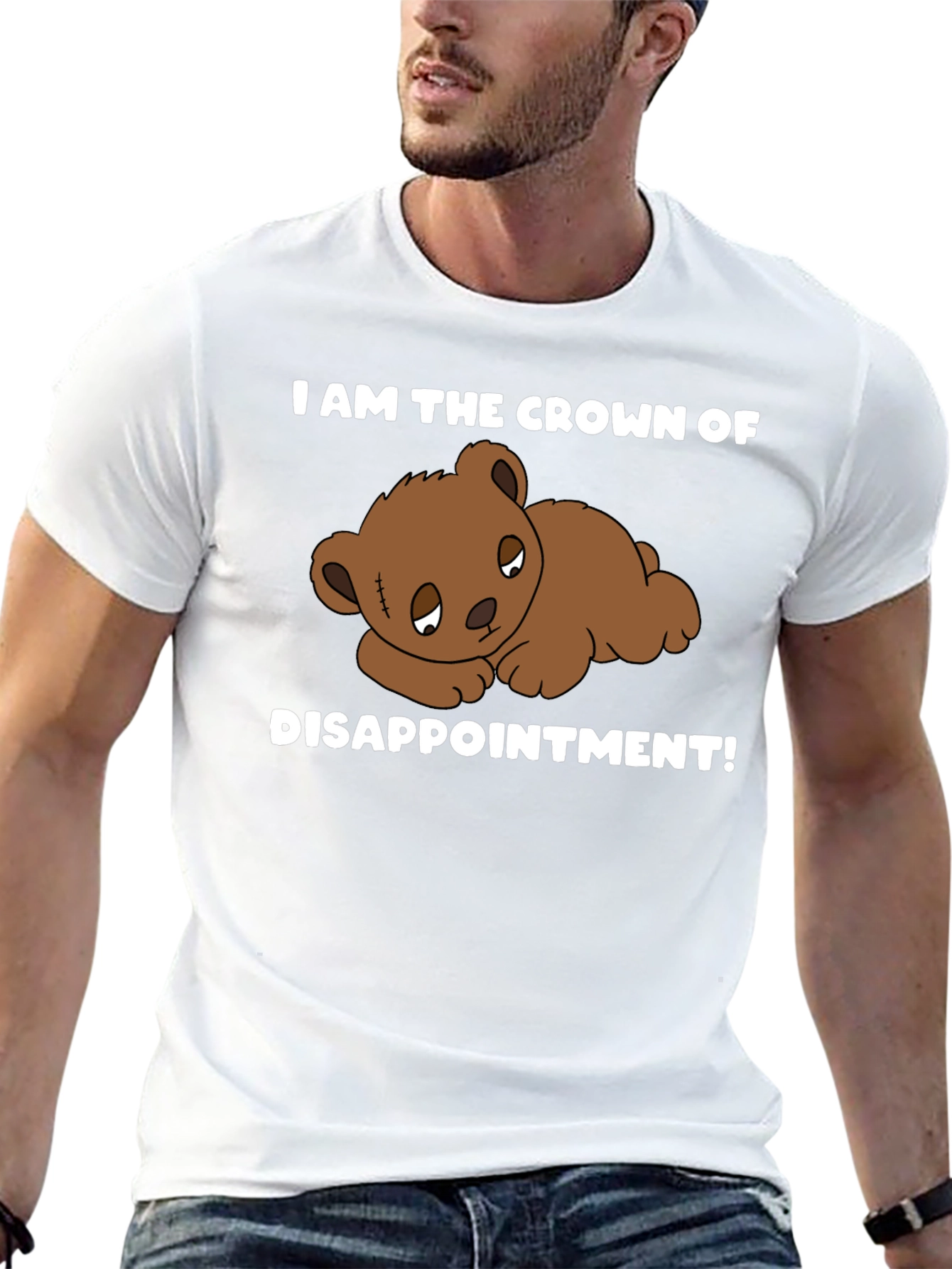 Crown of Disappointment T-Shirt - Sad Teddy Bear