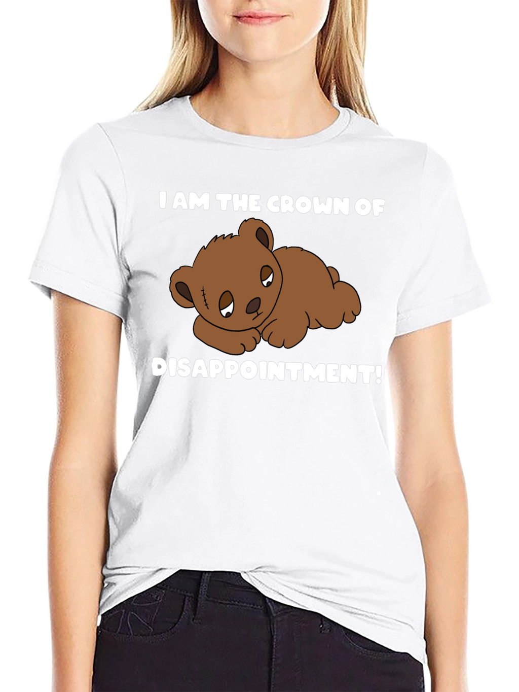 Crown of Disappointment T-Shirt - Sad Teddy Bear