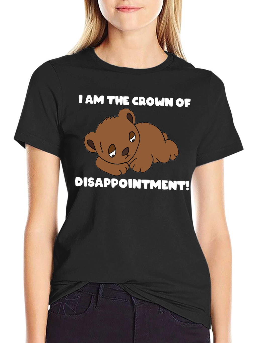 Crown of Disappointment T-Shirt - Sad Teddy Bear