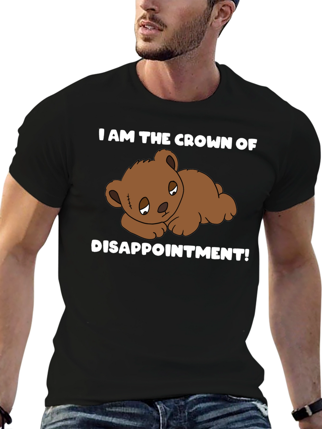 Crown of Disappointment T-Shirt - Sad Teddy Bear