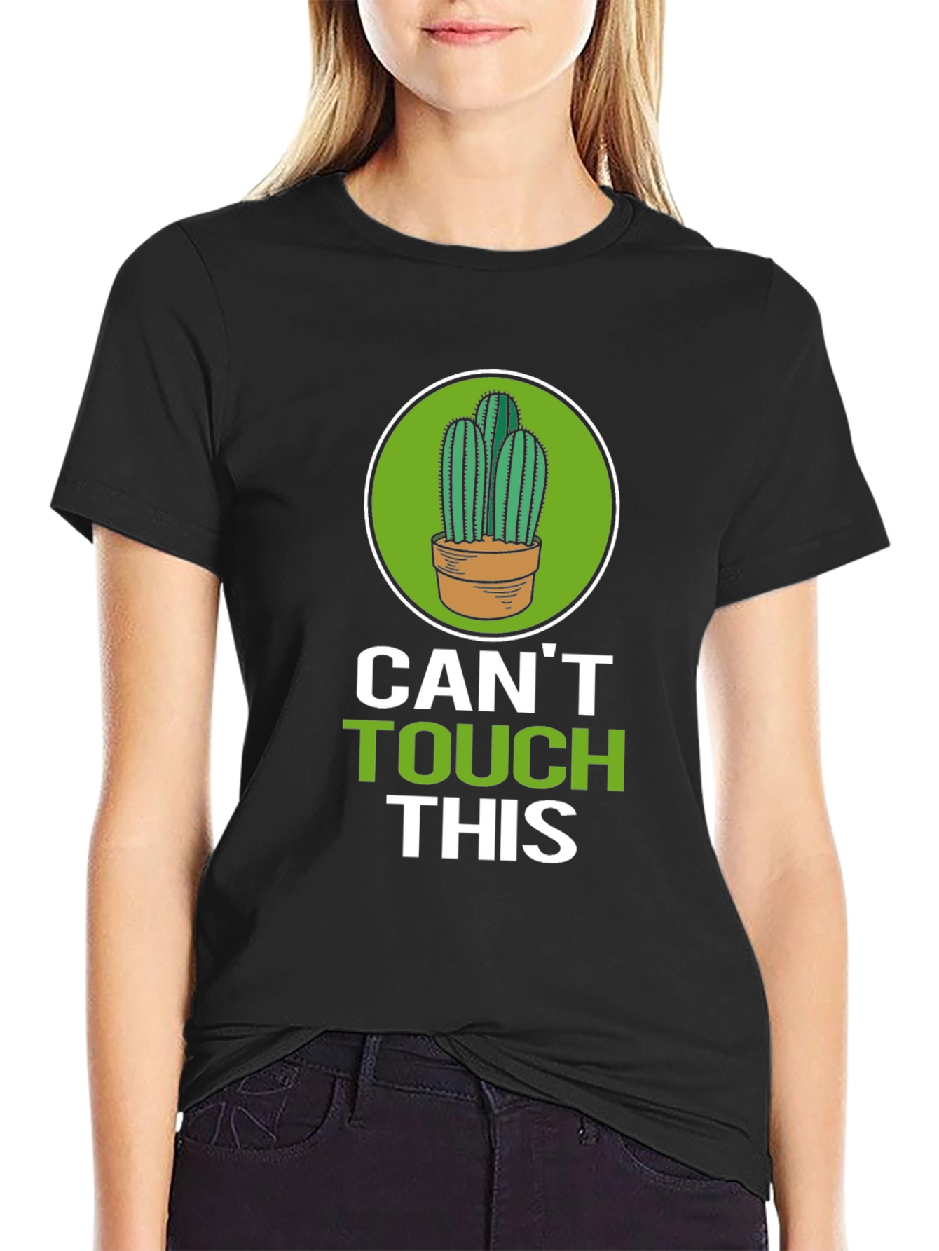 Cant Touch This Cactus Graphic Tee - Funny Plant Lover Shirt