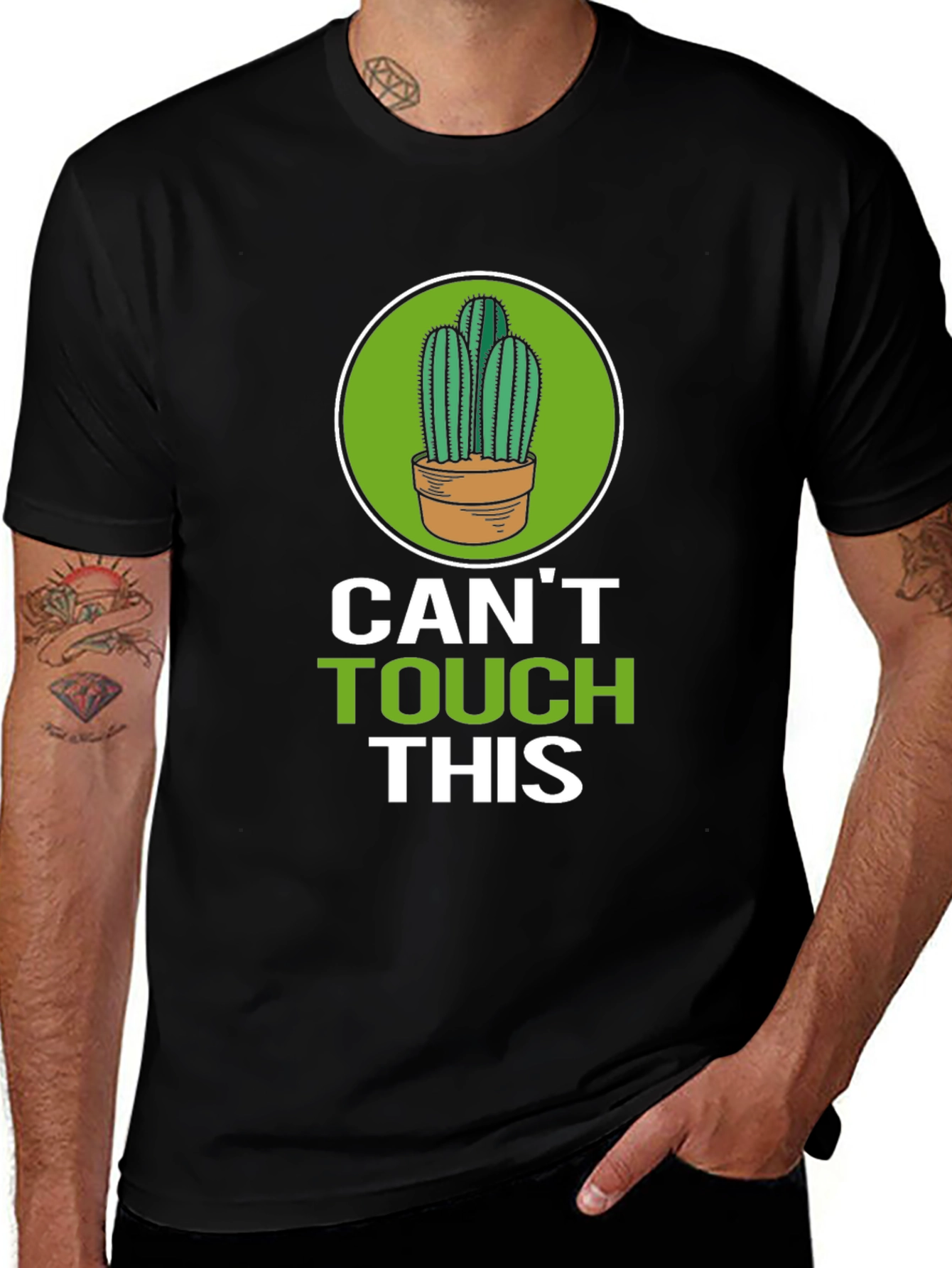 Cant Touch This Cactus Graphic Tee - Funny Plant Lover Shirt