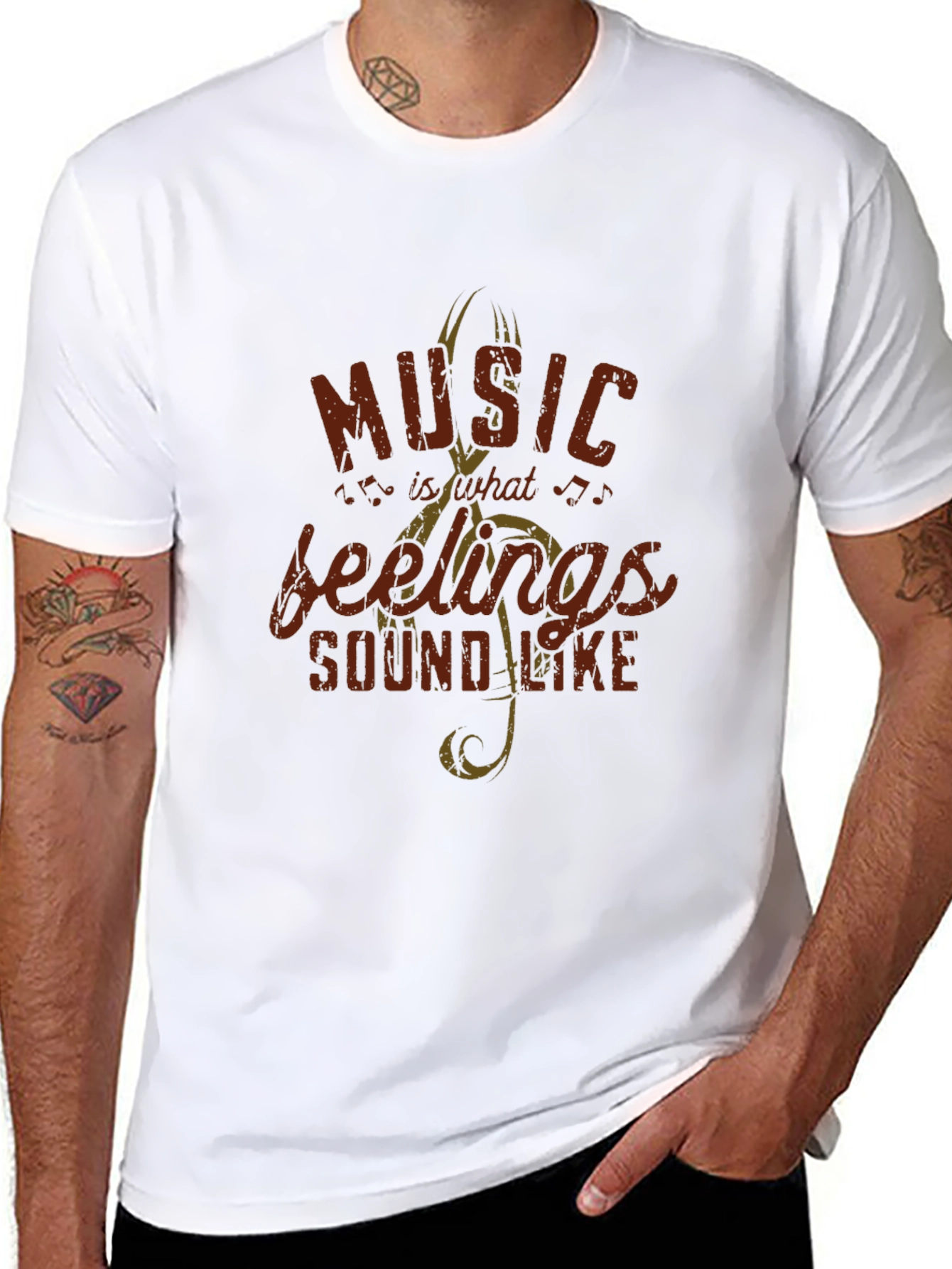 Music is What Feelings Sound Like Tee