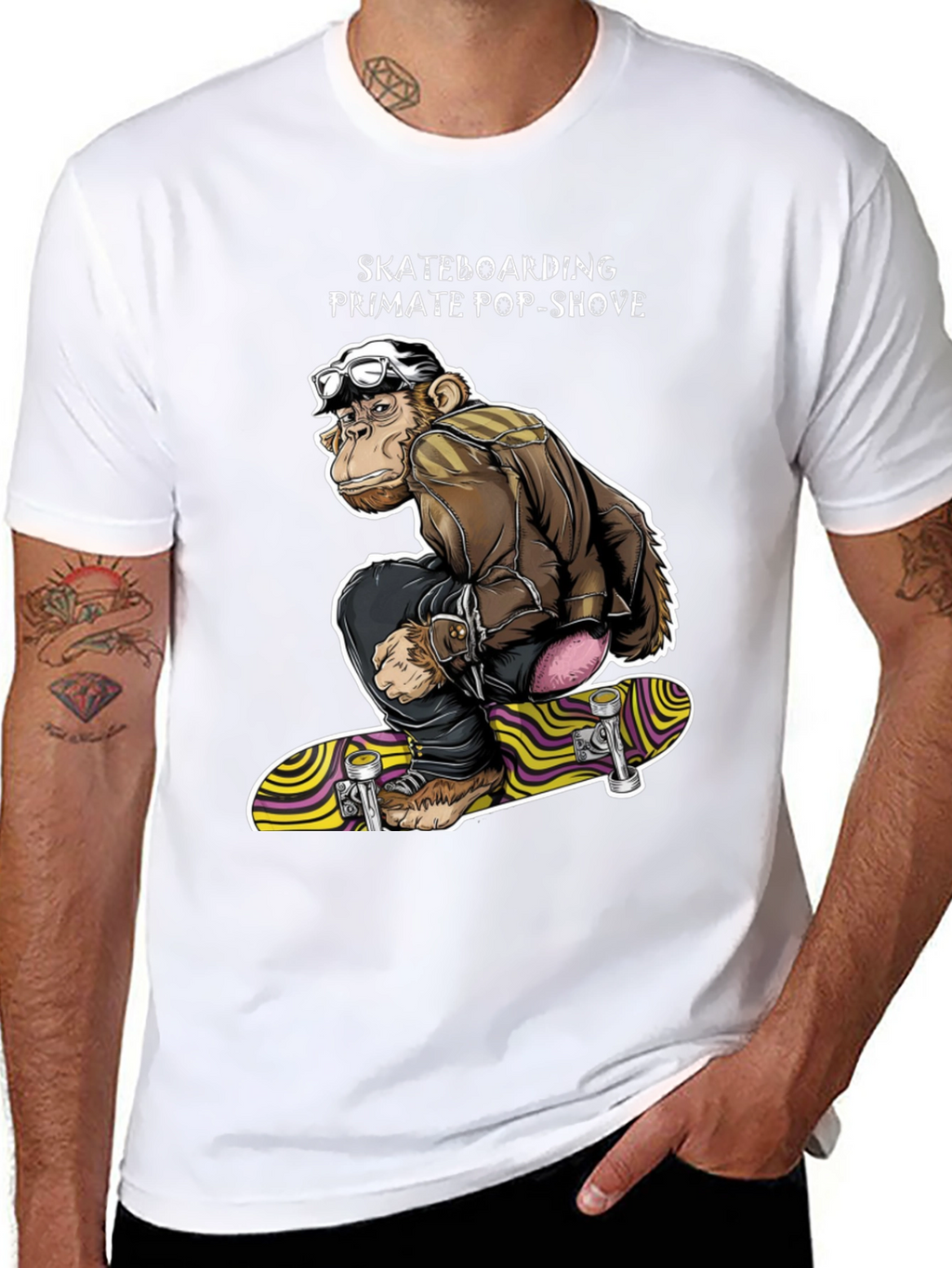 Skateboarding Primate Pop-Shove T-Shirt