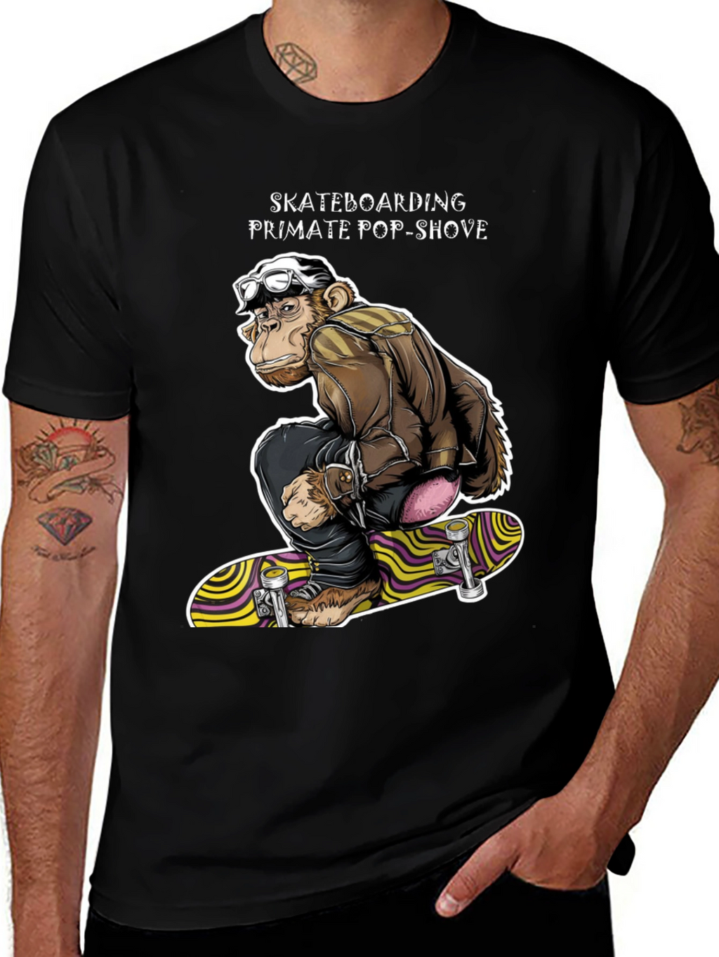 Skateboarding Primate Pop-Shove T-Shirt