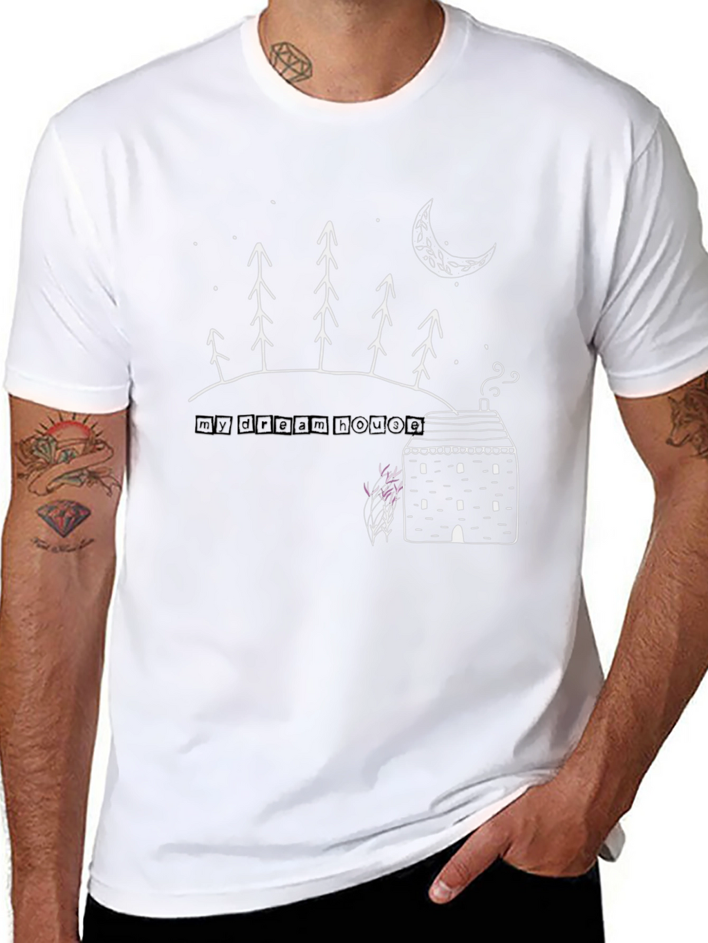 My Dream House Graphic T-Shirt - Black