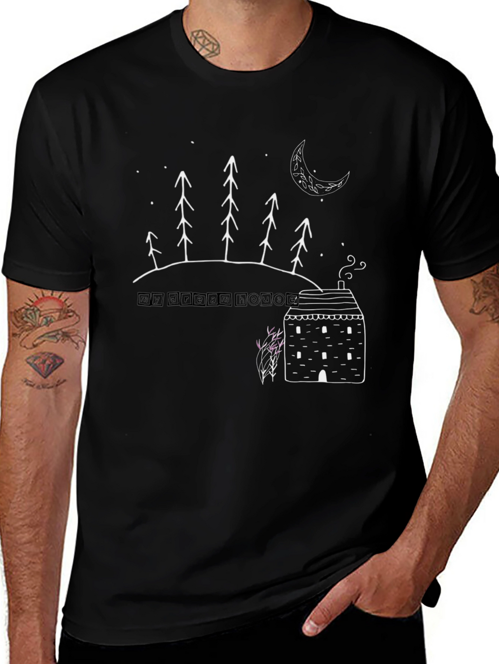 My Dream House Graphic T-Shirt - Black
