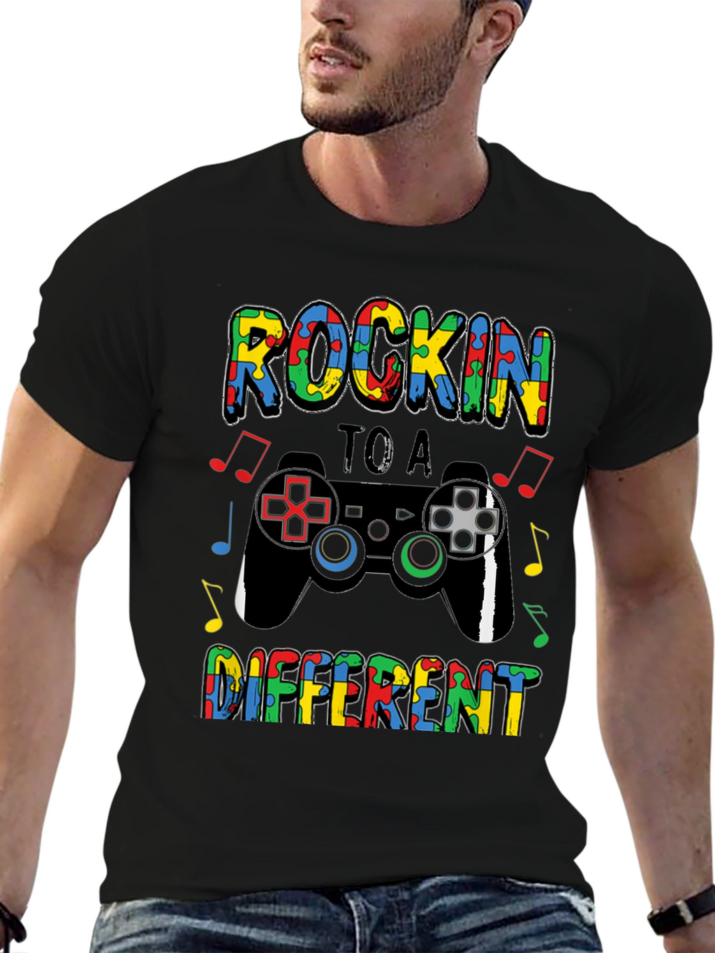 Autism Awareness Gamer T-Shirt