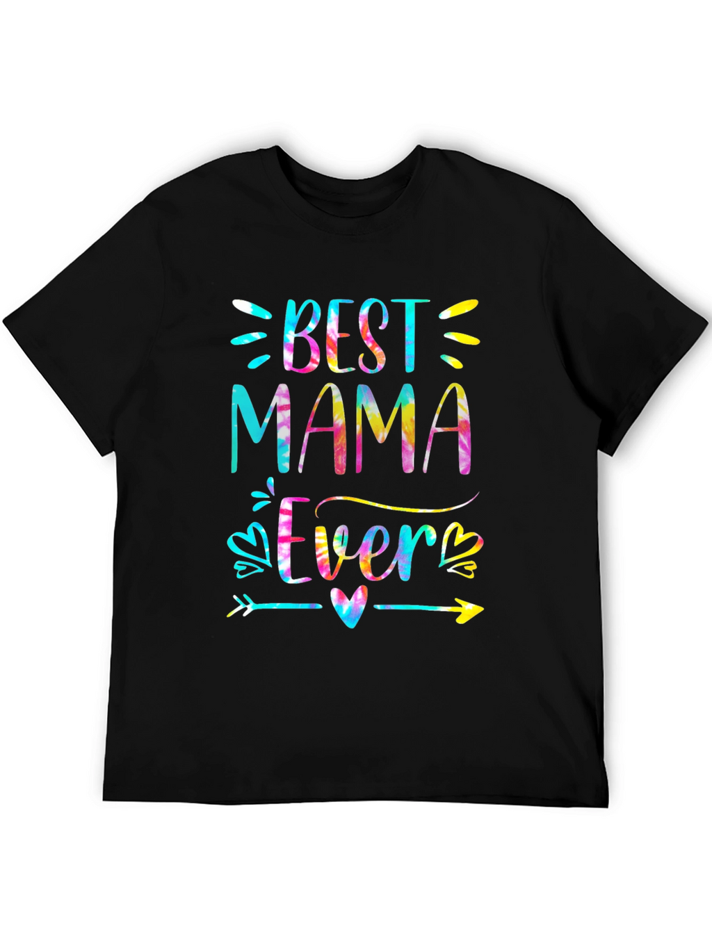 Best Mama Ever Tie Dye Graphic Tee