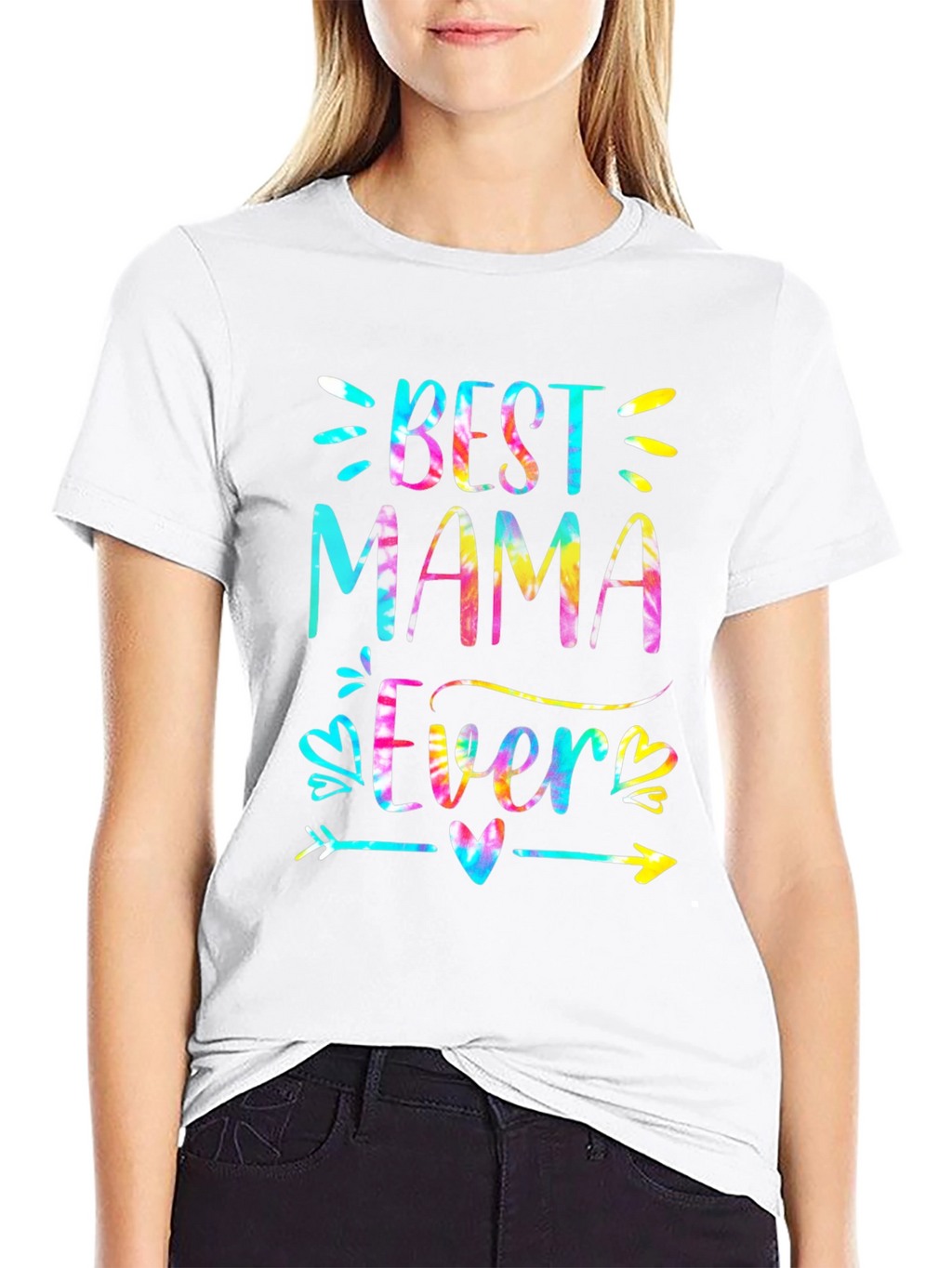 Best Mama Ever Tie Dye Graphic Tee
