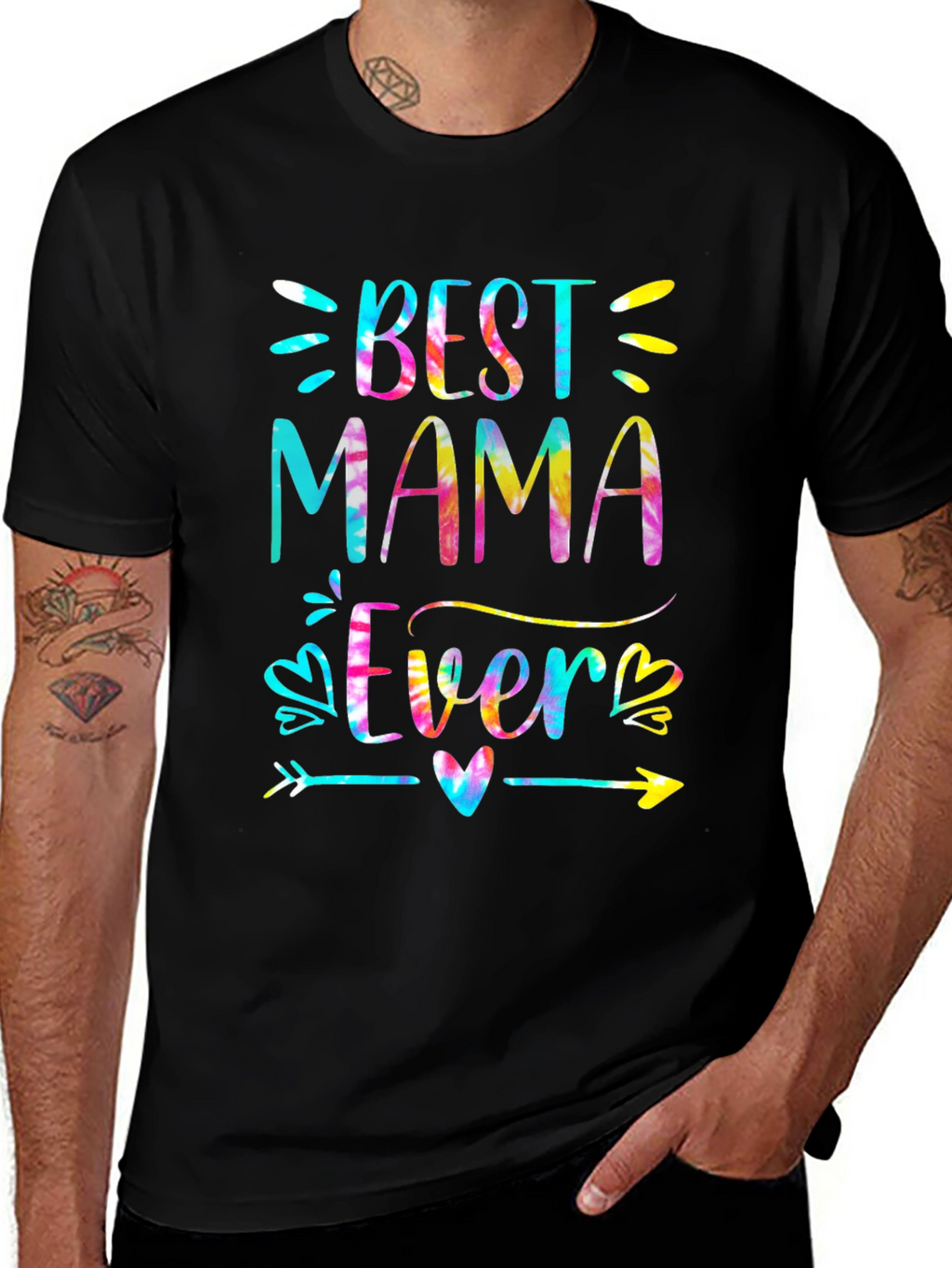 Best Mama Ever Tie Dye Graphic Tee