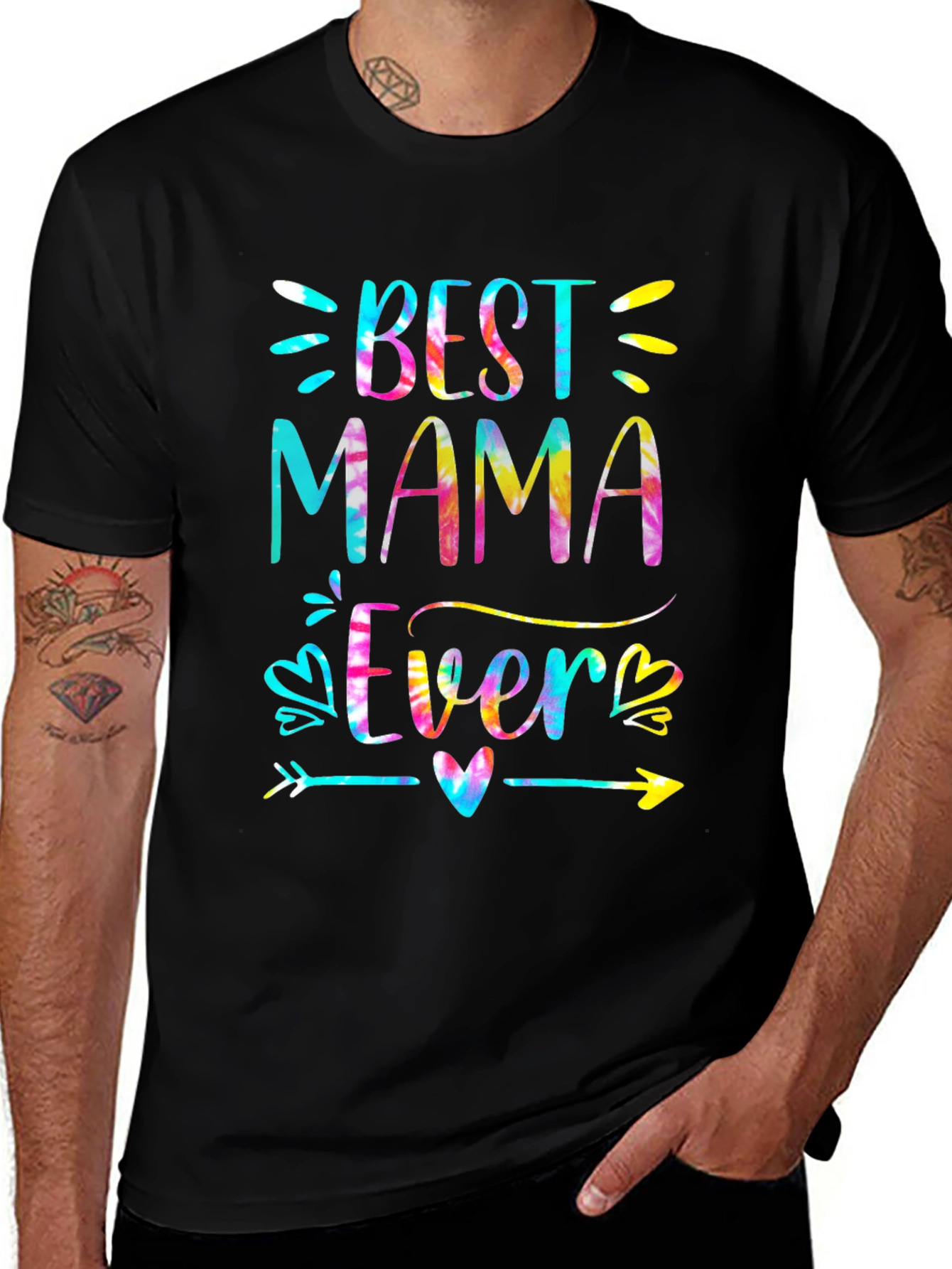 Best Mama Ever Tie Dye Graphic Tee