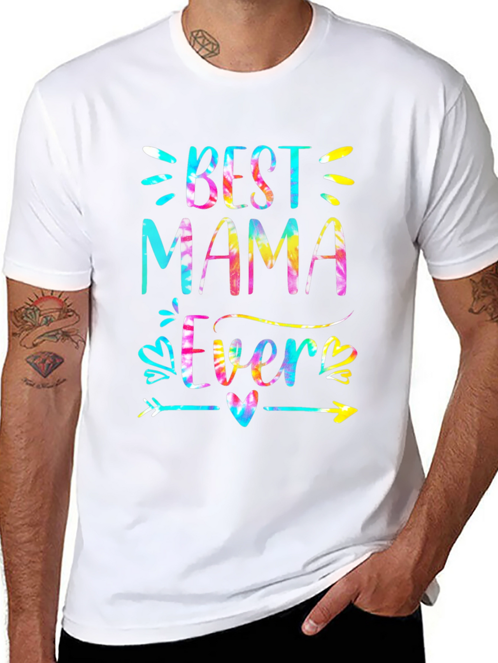 Best Mama Ever Tie Dye Graphic Tee