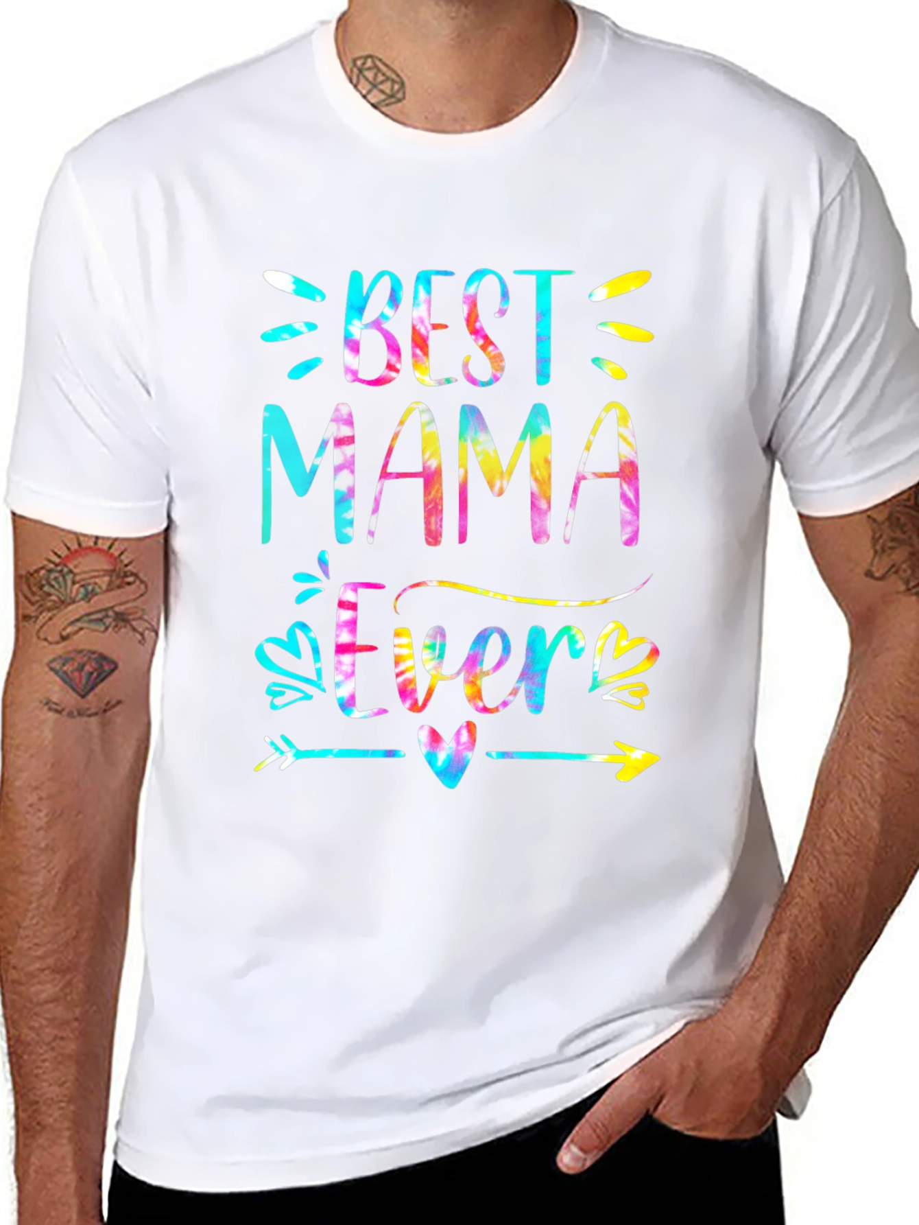 Best Mama Ever Tie Dye Graphic Tee