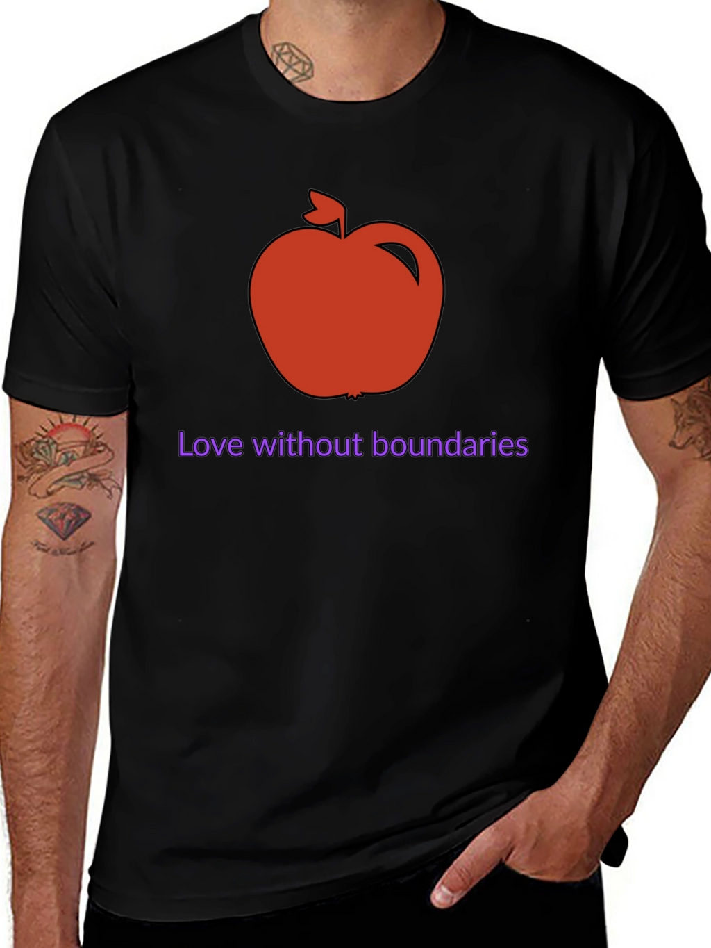 Apple Love Without Boundaries Graphic Tee