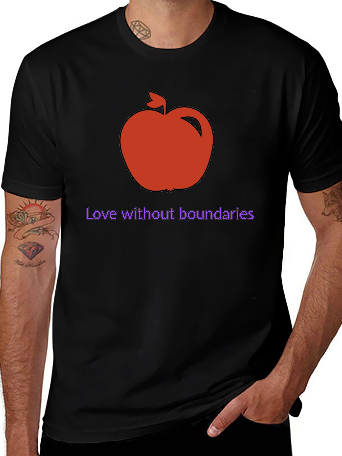 Apple Love Without Boundaries Graphic Tee