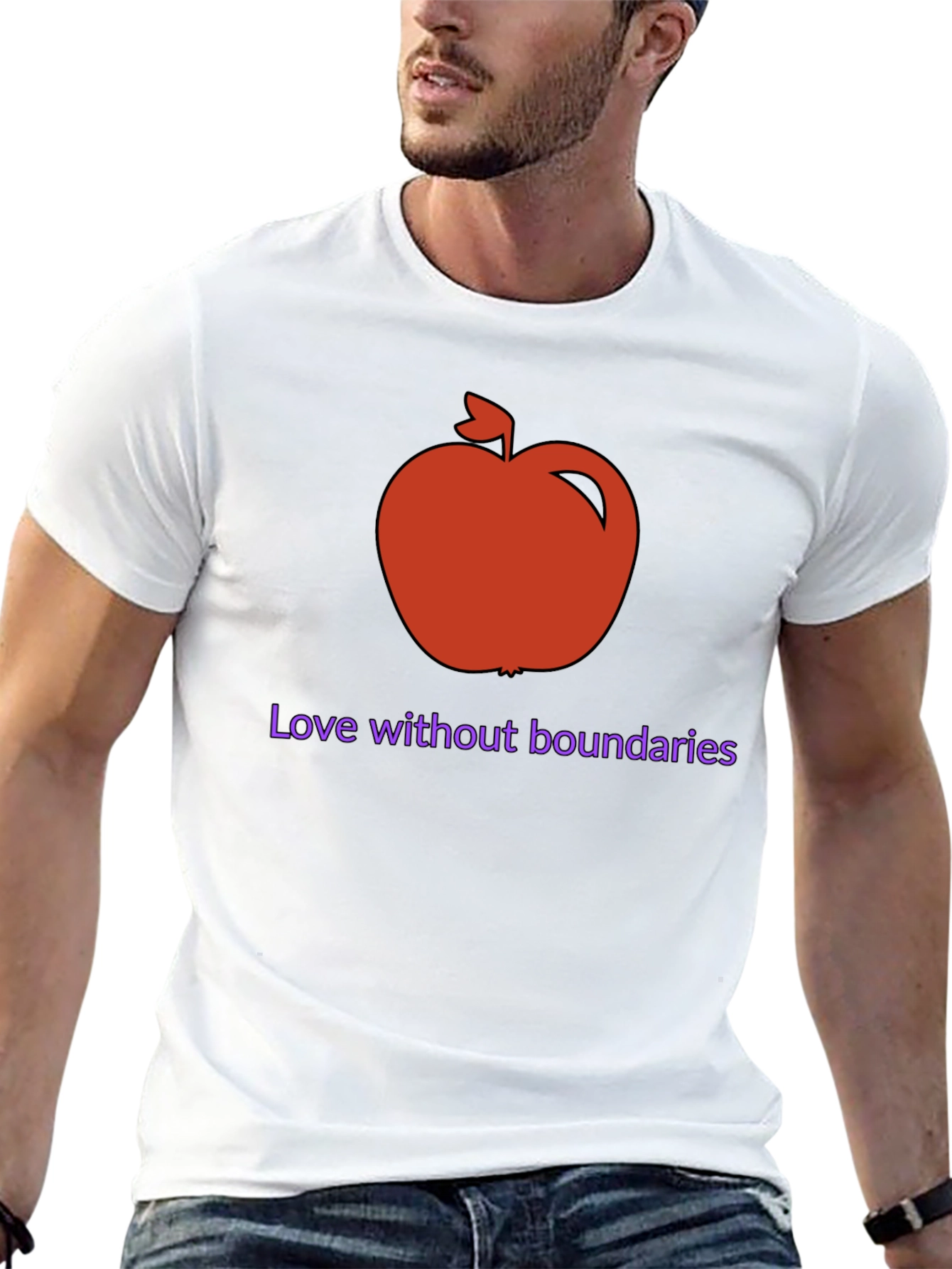 Apple Love Without Boundaries Graphic Tee