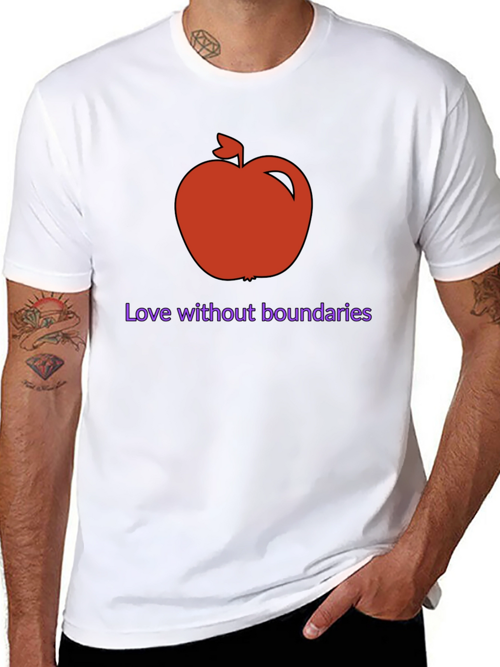 Apple Love Without Boundaries Graphic Tee