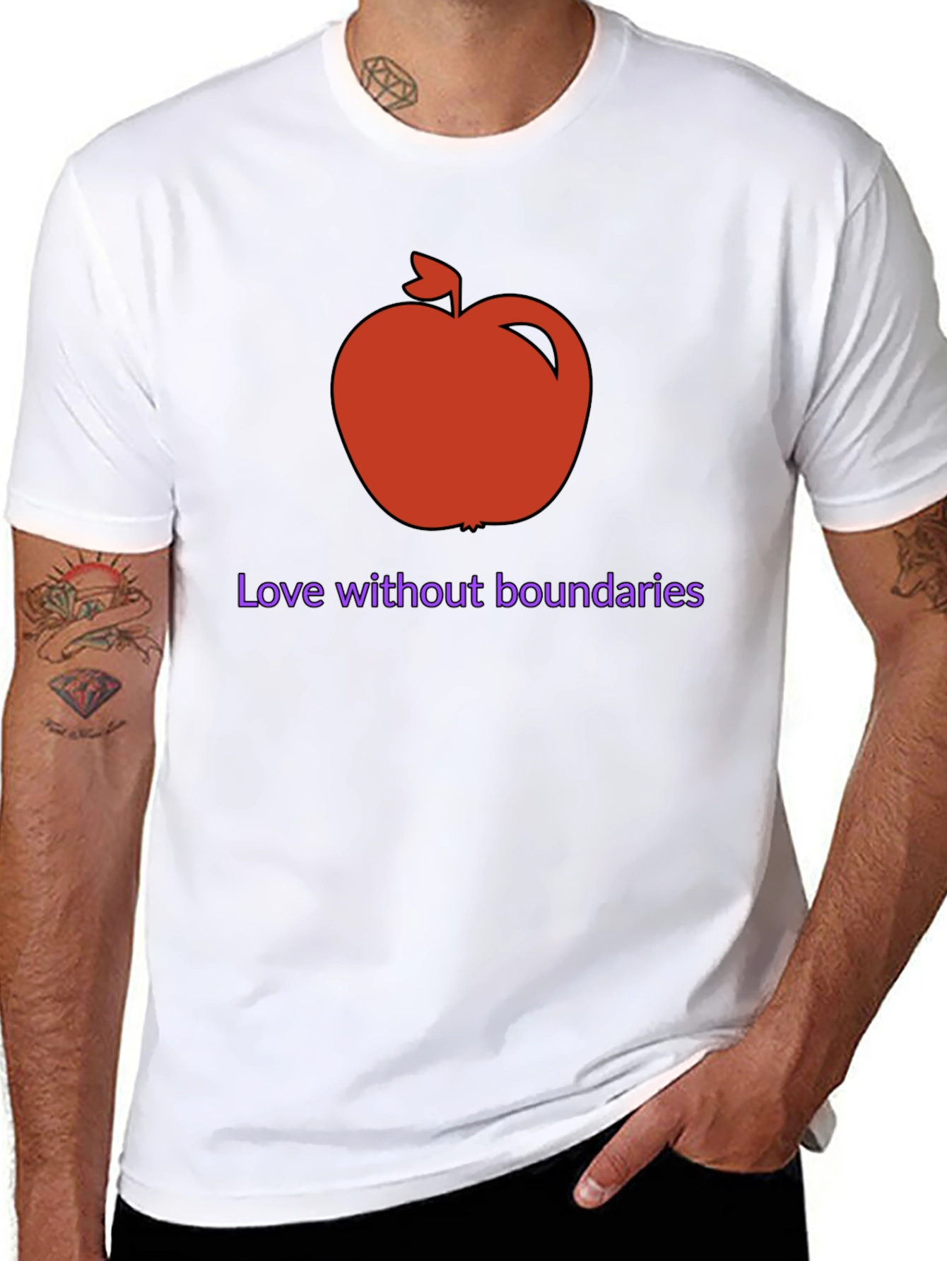 Apple Love Without Boundaries Graphic Tee