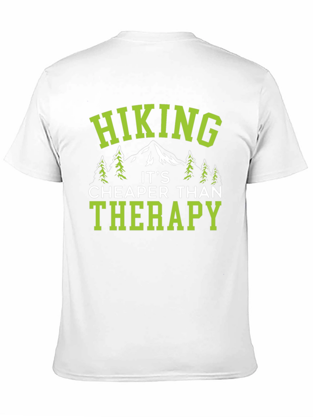 Hiking Therapy Tee - Black Cotton Graphic T-Shirt