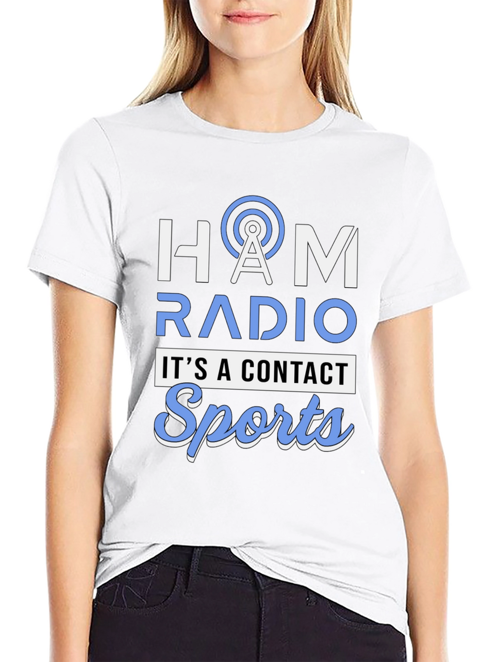 HAM Radio Contact Sports Graphic Tee