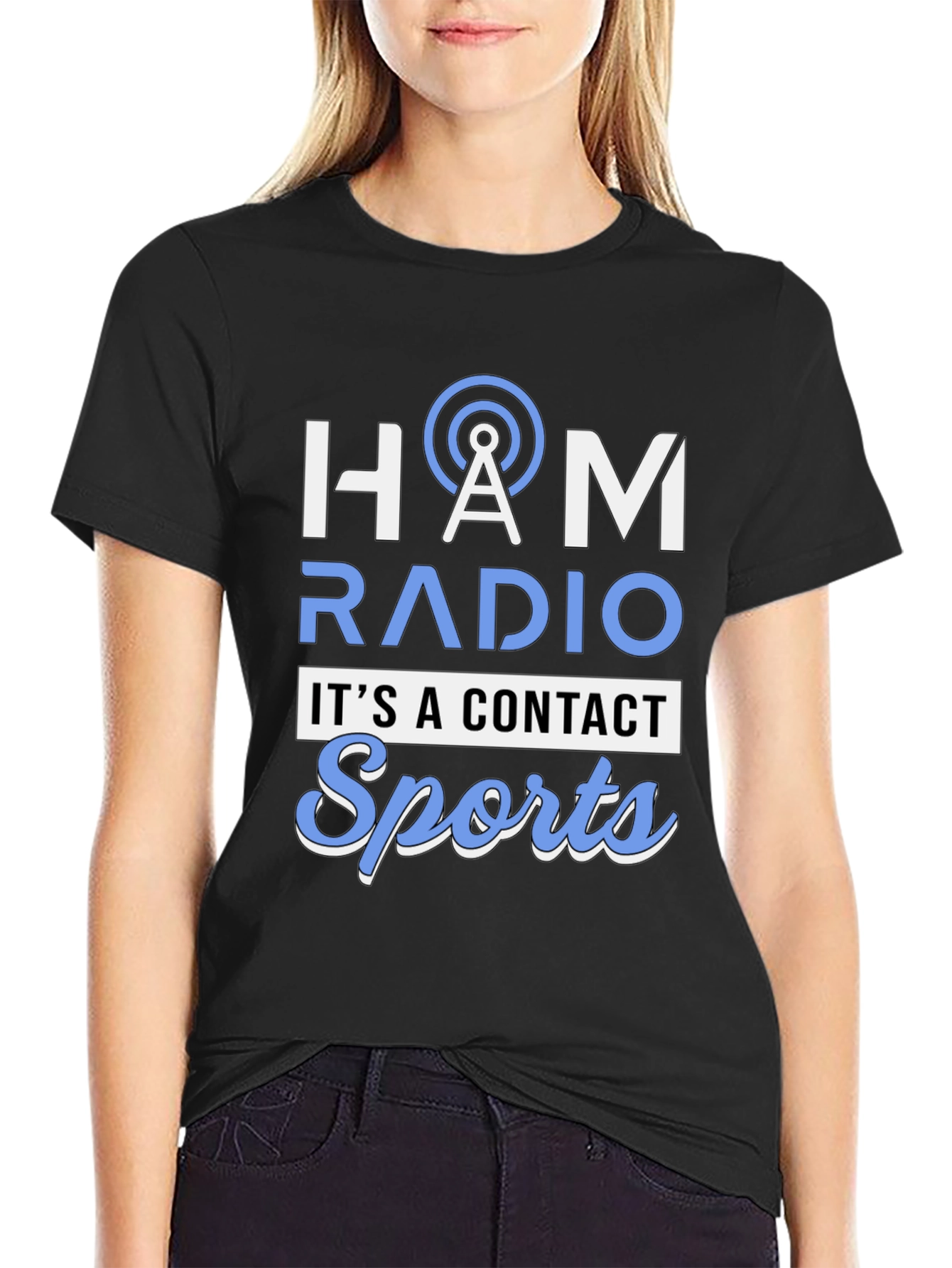 HAM Radio Contact Sports Graphic Tee