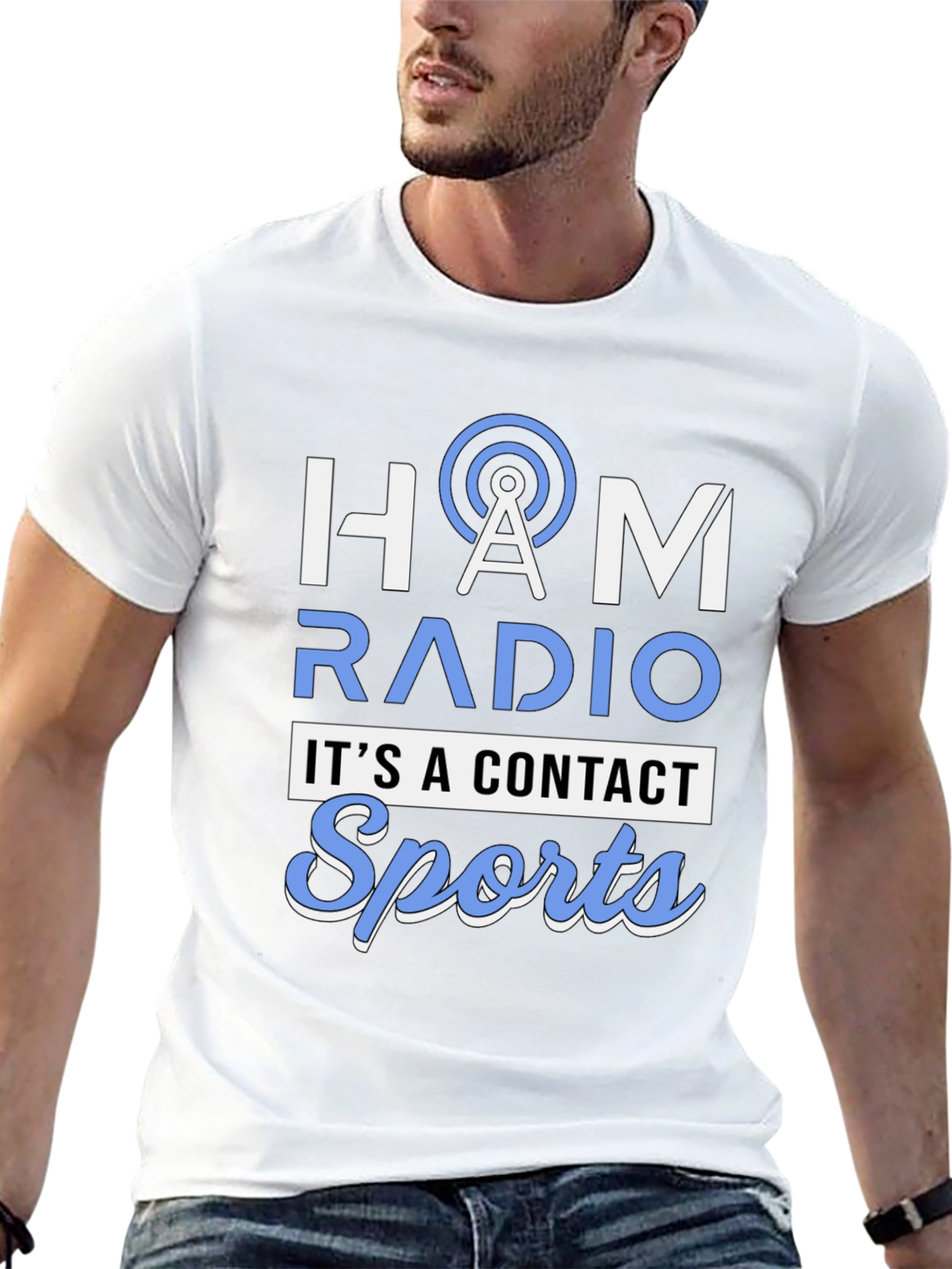 HAM Radio Contact Sports Graphic Tee
