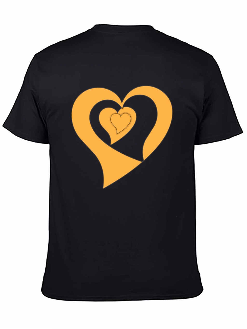 Golden Heart Trio Black T-Shirt