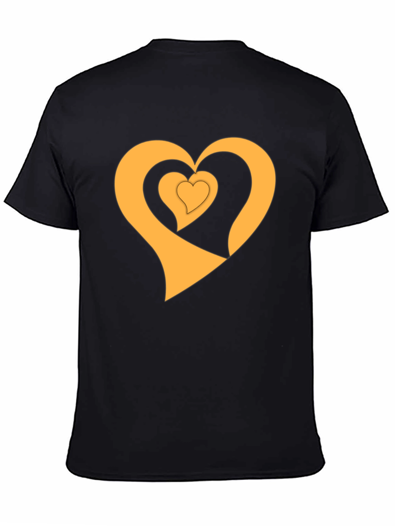 Golden Heart Trio Black T-Shirt