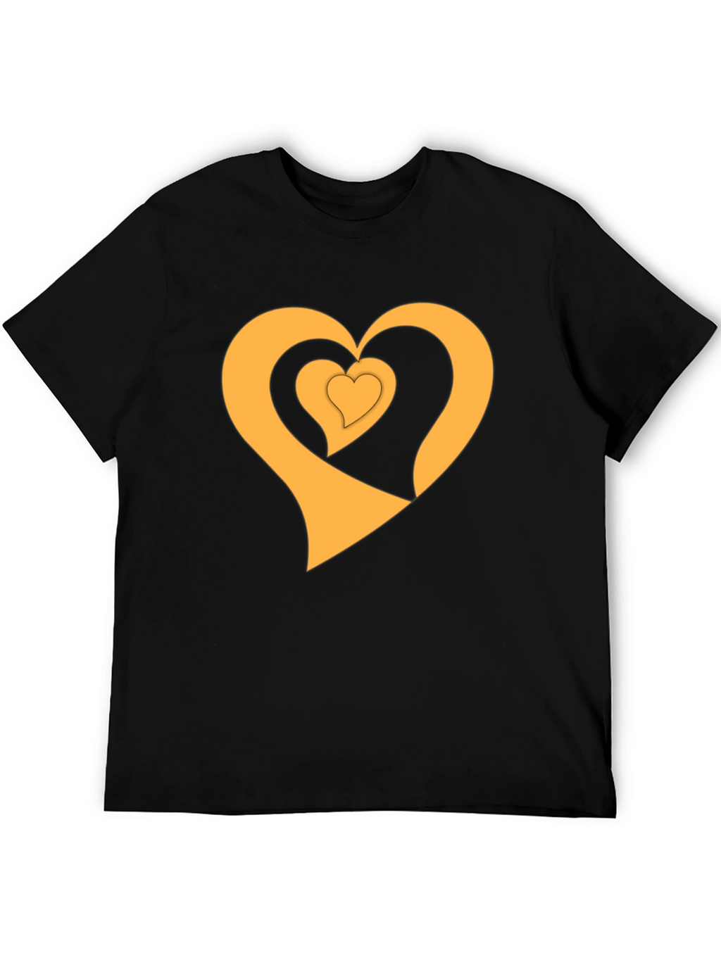 Golden Heart Trio Black T-Shirt
