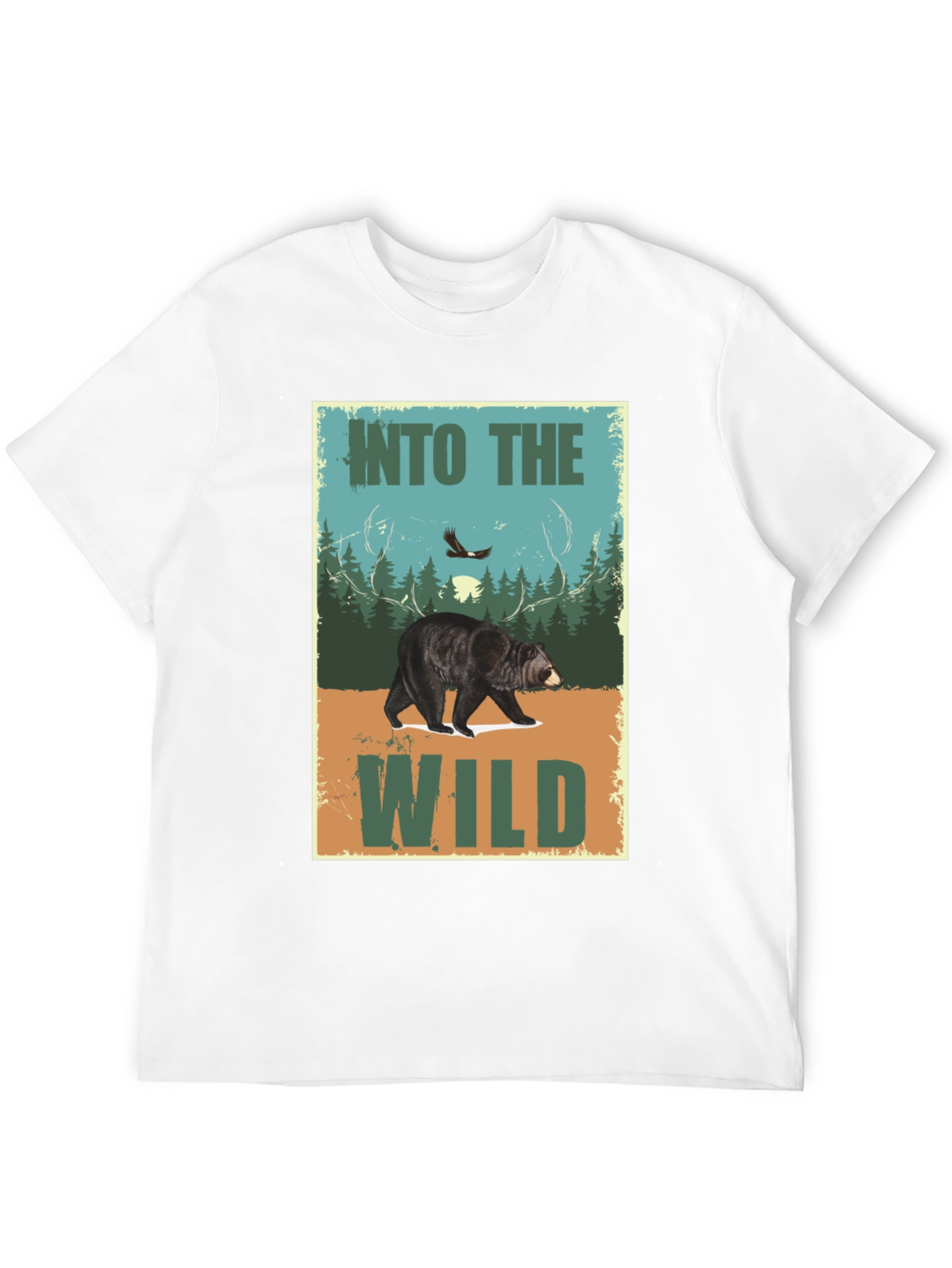 Into The Wild Bear Graphic T-Shirt