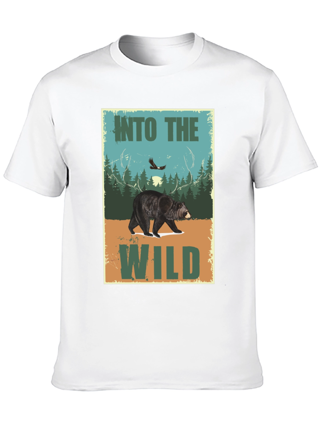 Into The Wild Bear Graphic T-Shirt