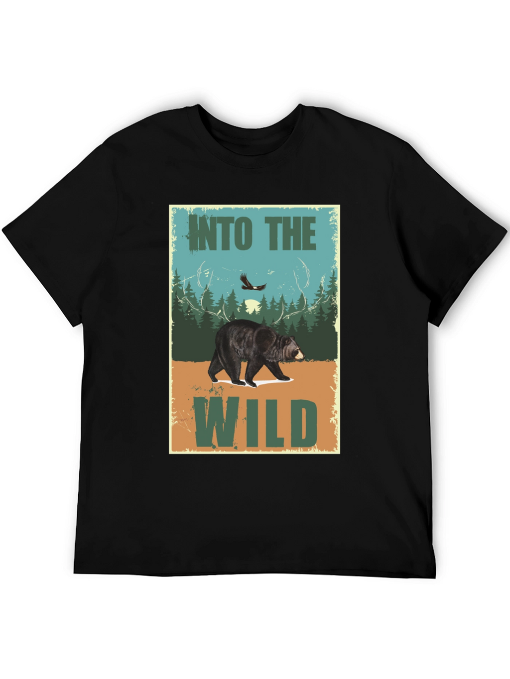 Into The Wild Bear Graphic T-Shirt