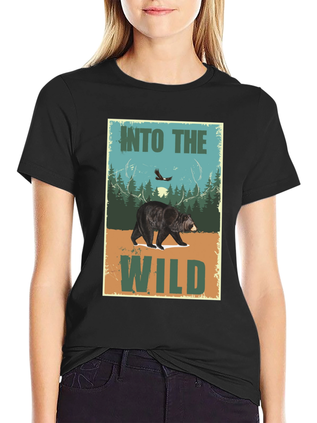 Into The Wild Bear Graphic T-Shirt