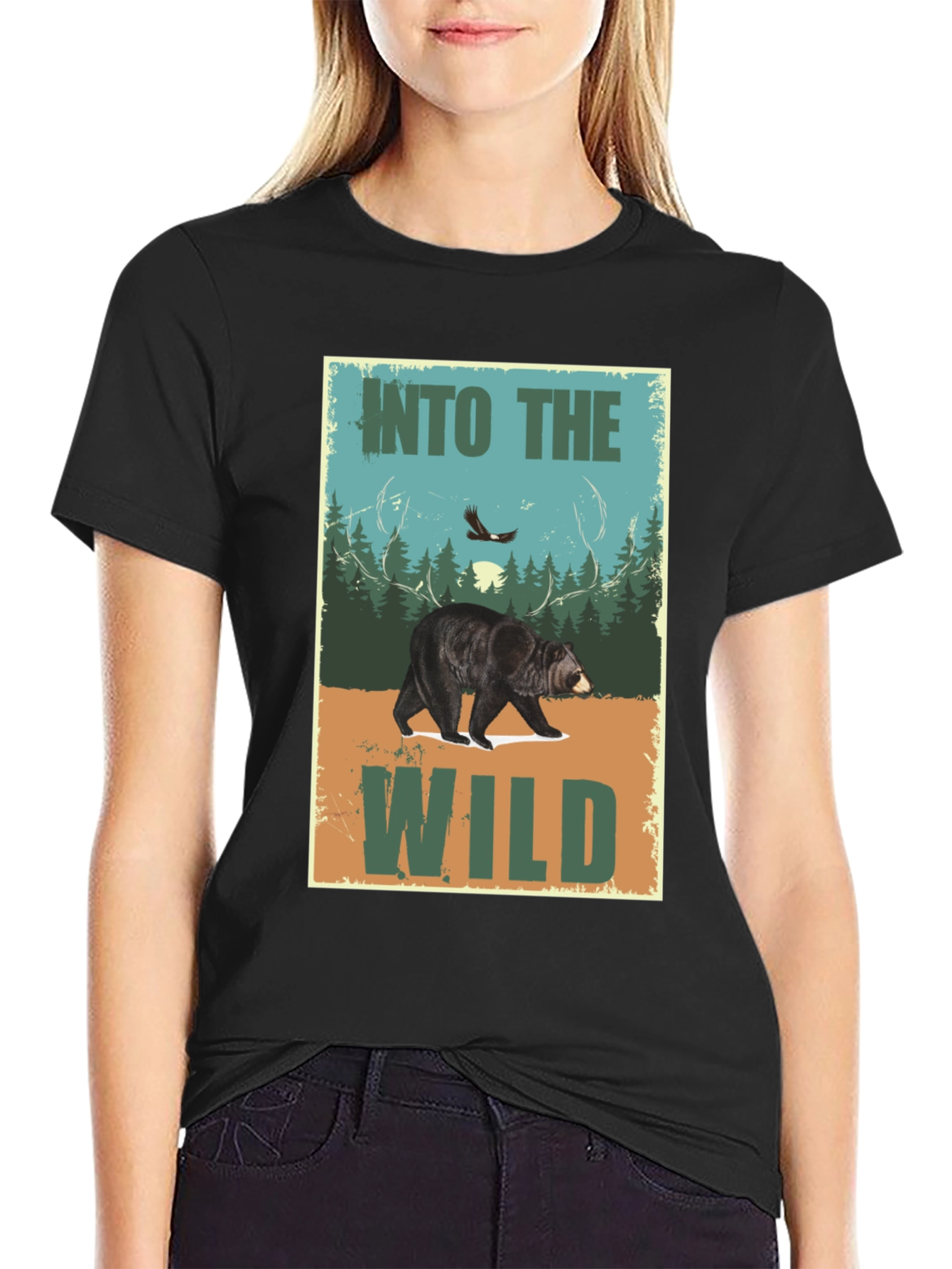 Into The Wild Bear Graphic T-Shirt