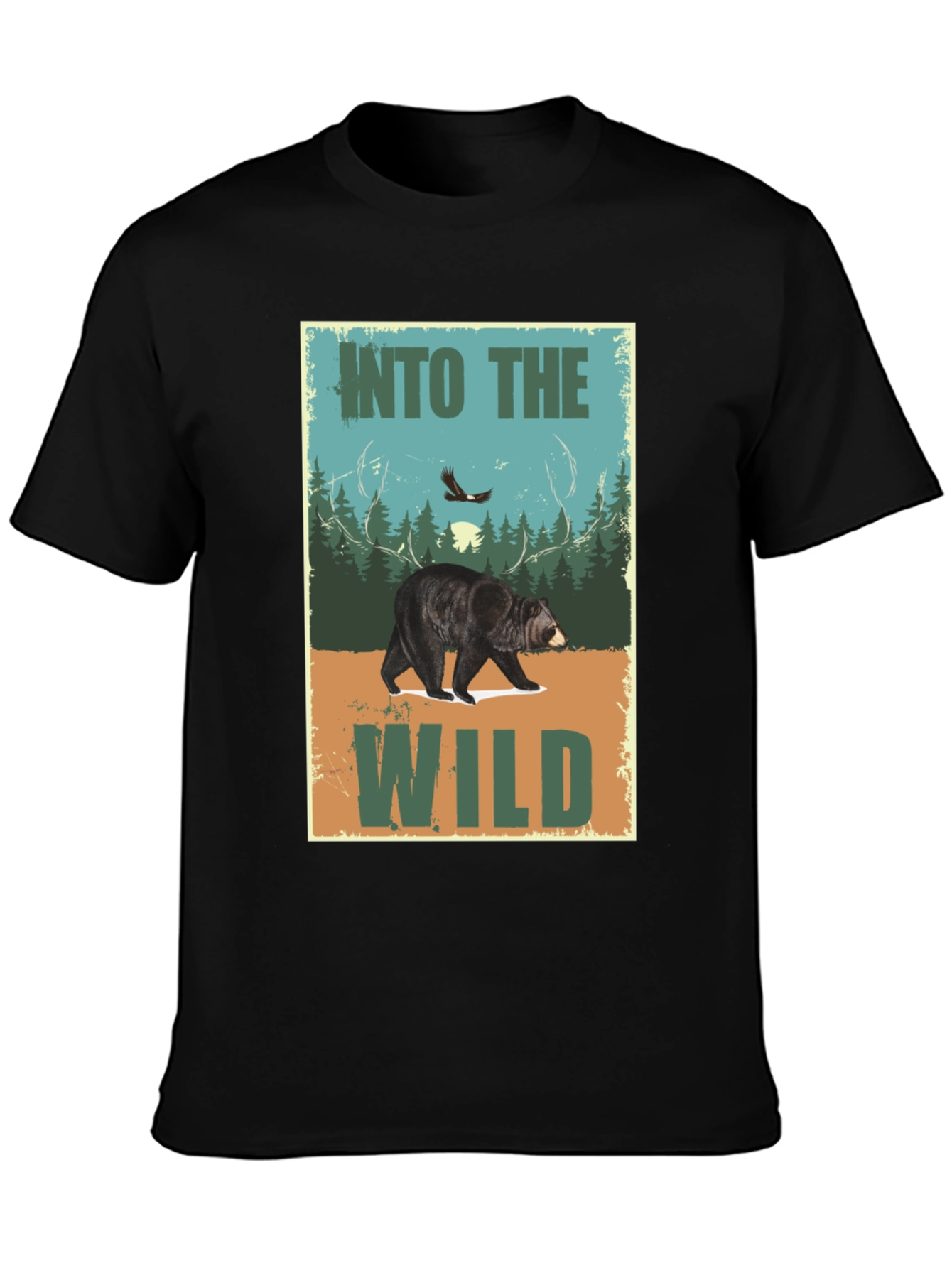 Into The Wild Bear Graphic T-Shirt
