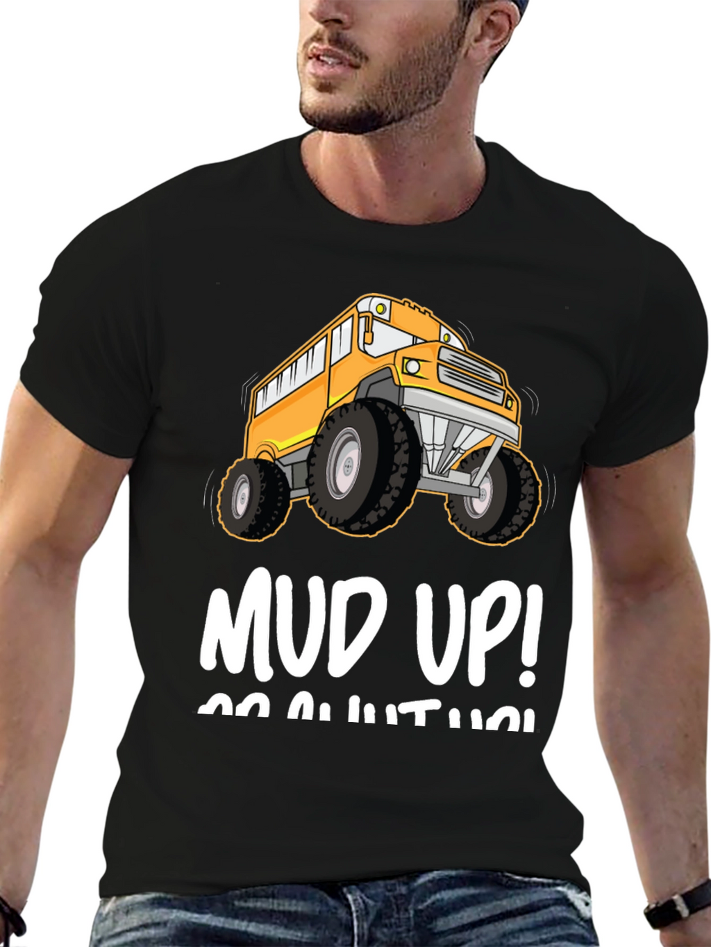 Mud Up! Monster School Bus T-Shirt