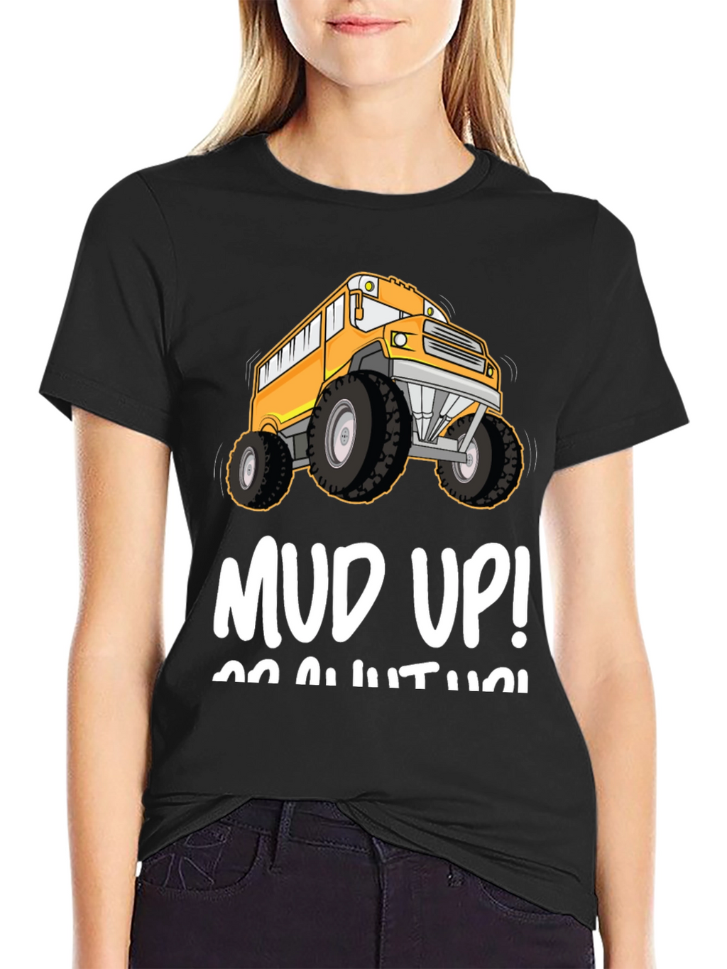 Mud Up! Monster School Bus T-Shirt