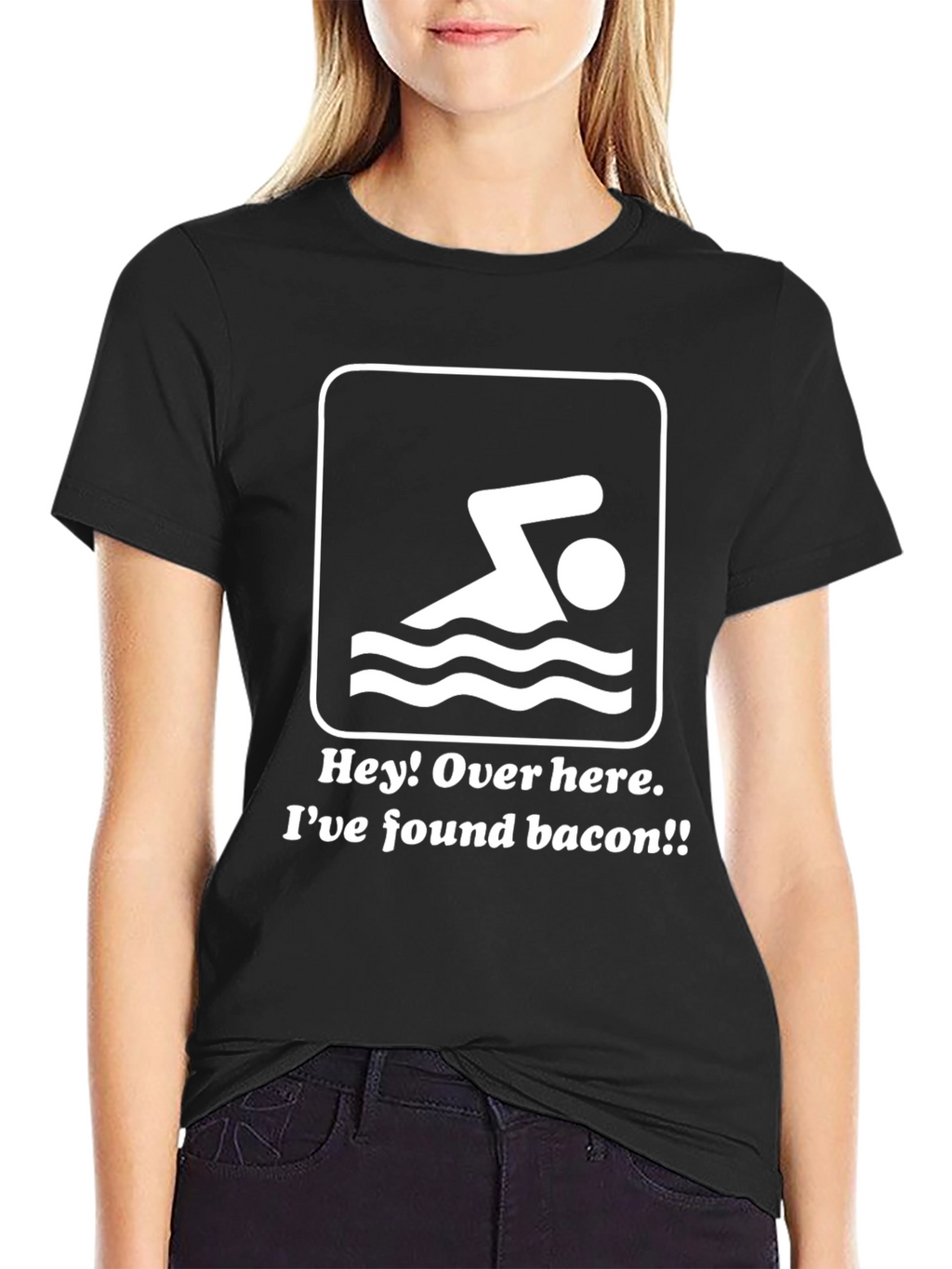 Funny Swimmer Bacon T-Shirt